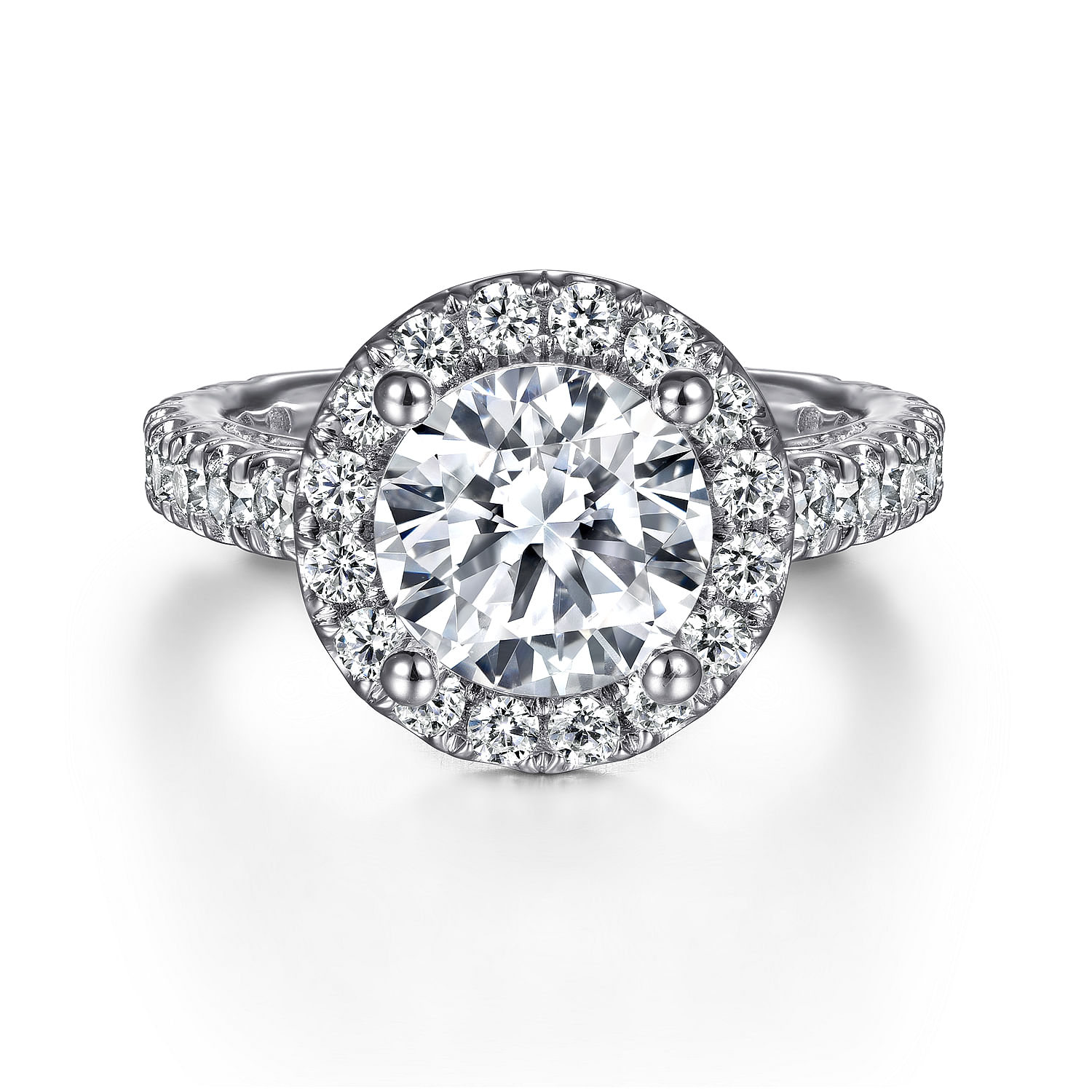 14k White Gold Diamond Halo 14k White Gold Diamond Halo