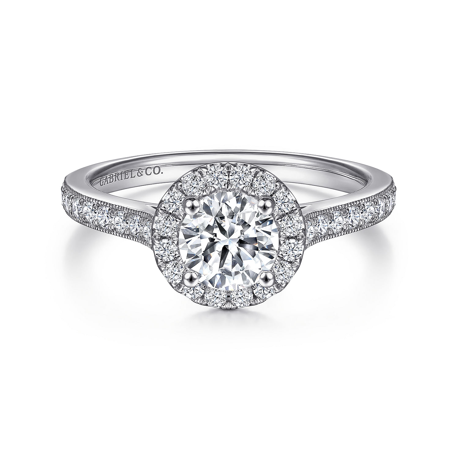 14k White Gold Diamond Halo 14k White Gold Diamond Halo