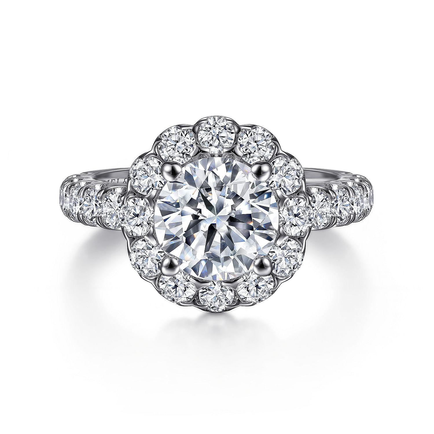 14k White Gold Diamond Halo 14k White Gold Diamond Halo