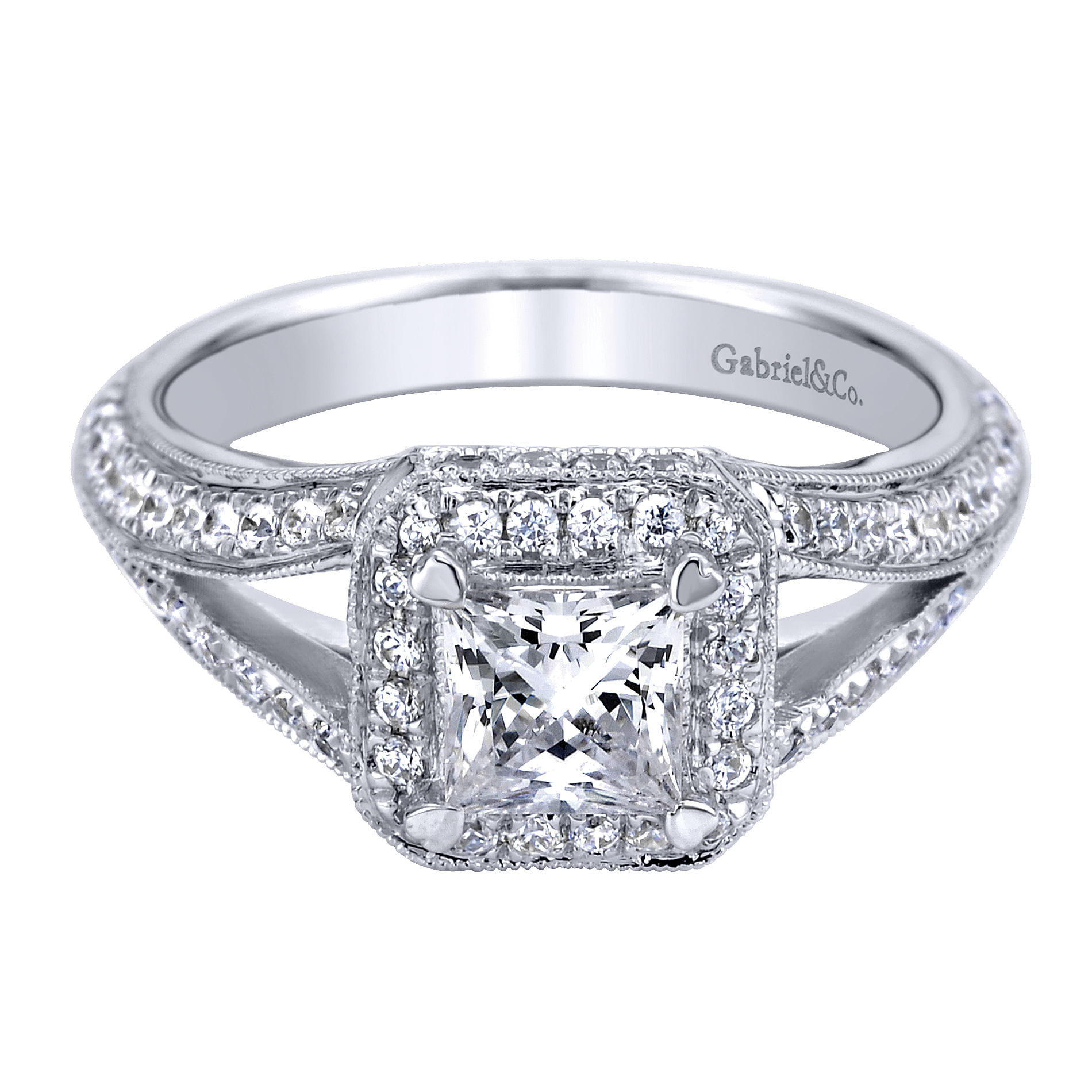 14k White Gold Diamond Halo 14k White Gold Diamond Halo