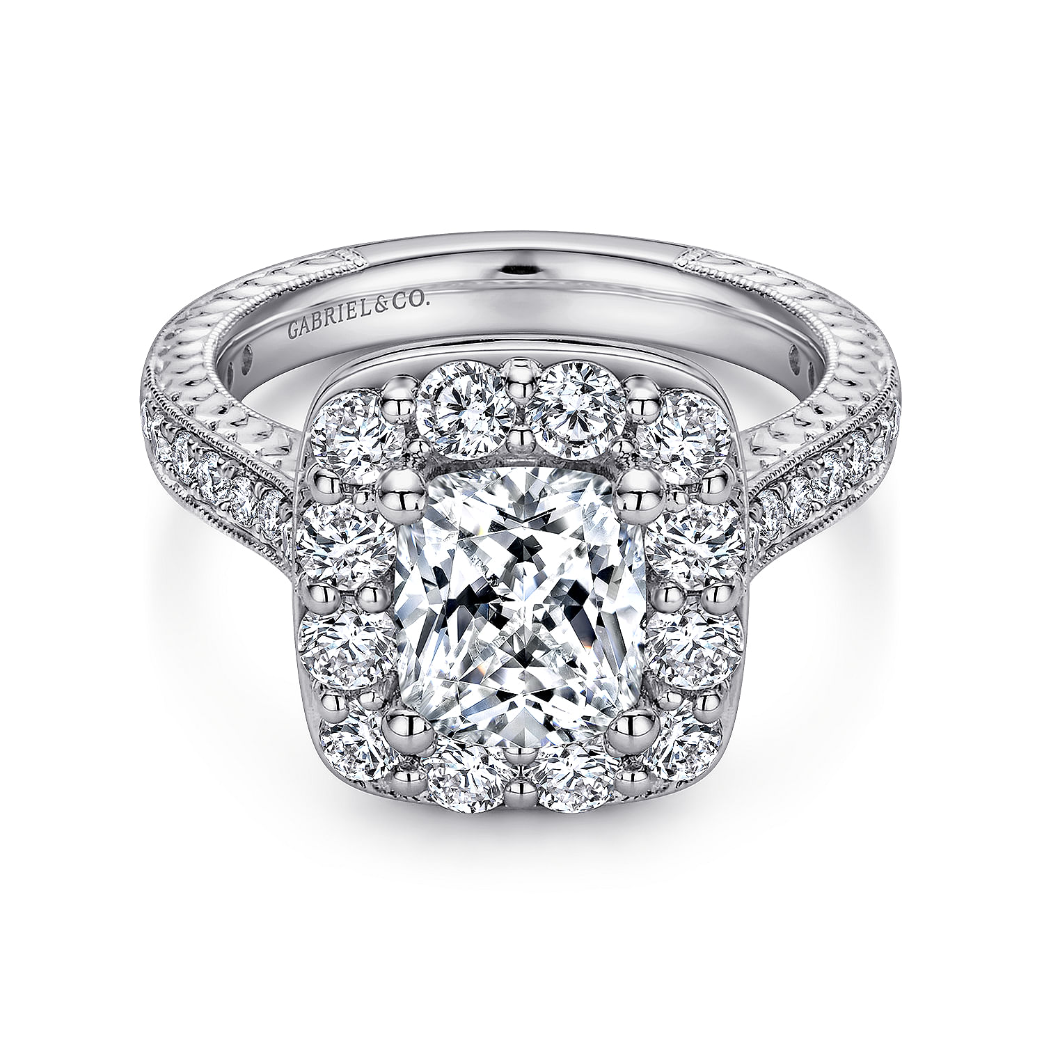 14k White Gold Diamond Halo 14k White Gold Diamond Halo