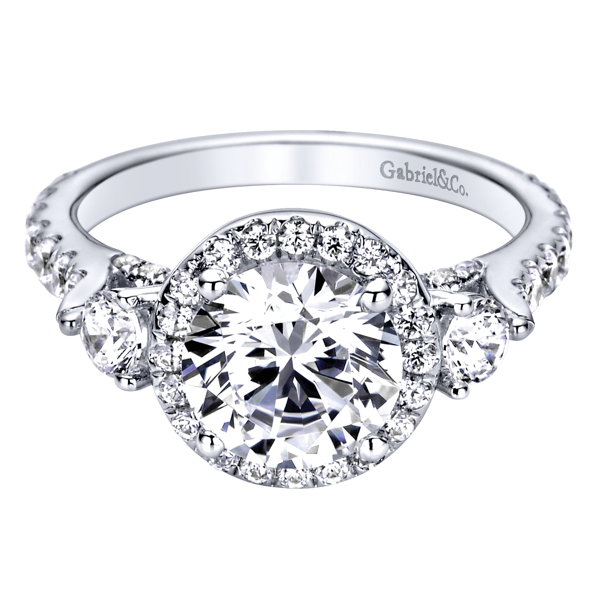14k White Gold Diamond Halo 14k White Gold Diamond Halo