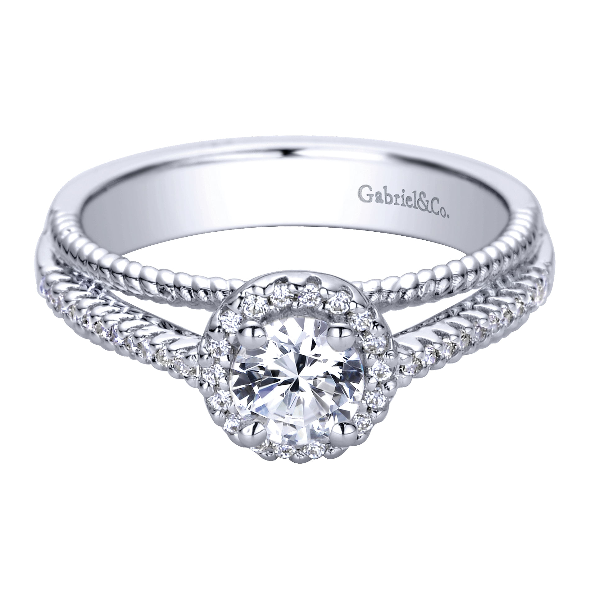 14k White Gold Diamond Halo 14k White Gold Diamond Halo