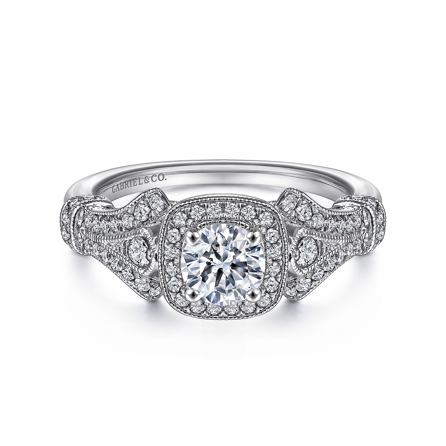 14k White Gold Diamond Halo 14k White Gold Diamond Halo