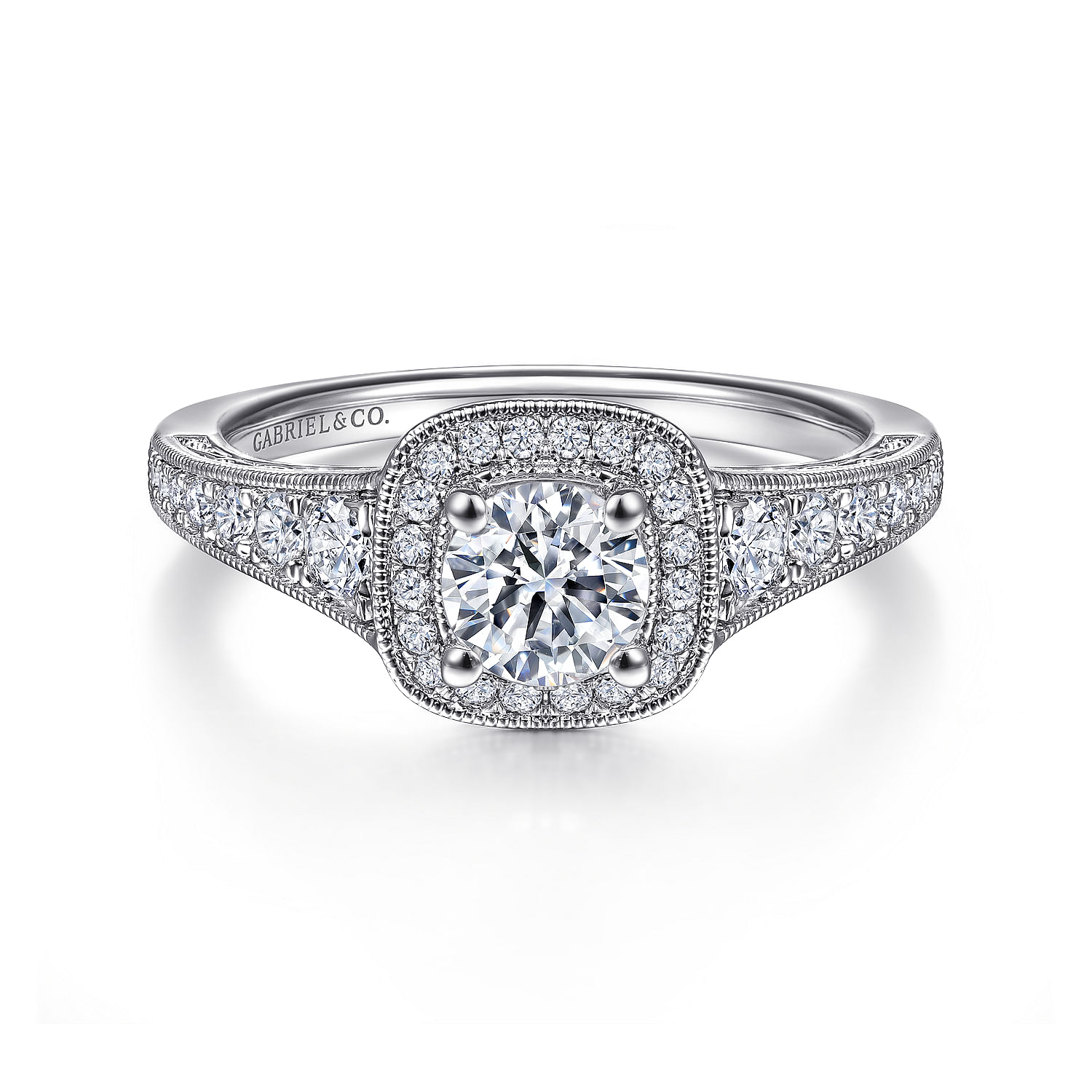 14k White Gold Diamond Halo 14k White Gold Diamond Halo