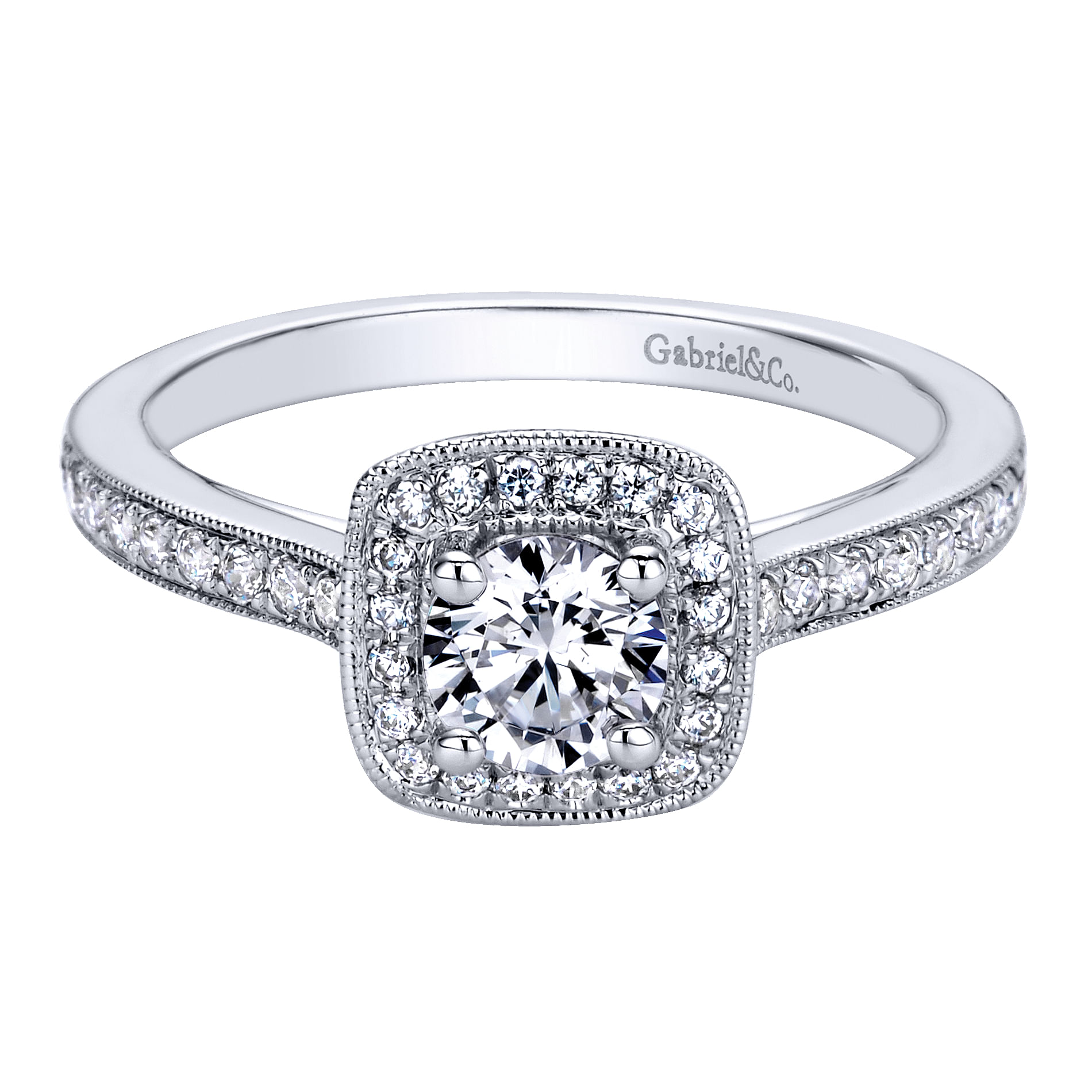 14k White Gold Diamond Halo 14k White Gold Diamond Halo