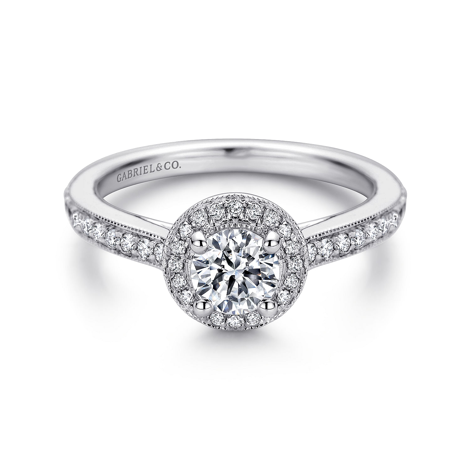 14k White Gold Diamond Halo 14k White Gold Diamond Halo