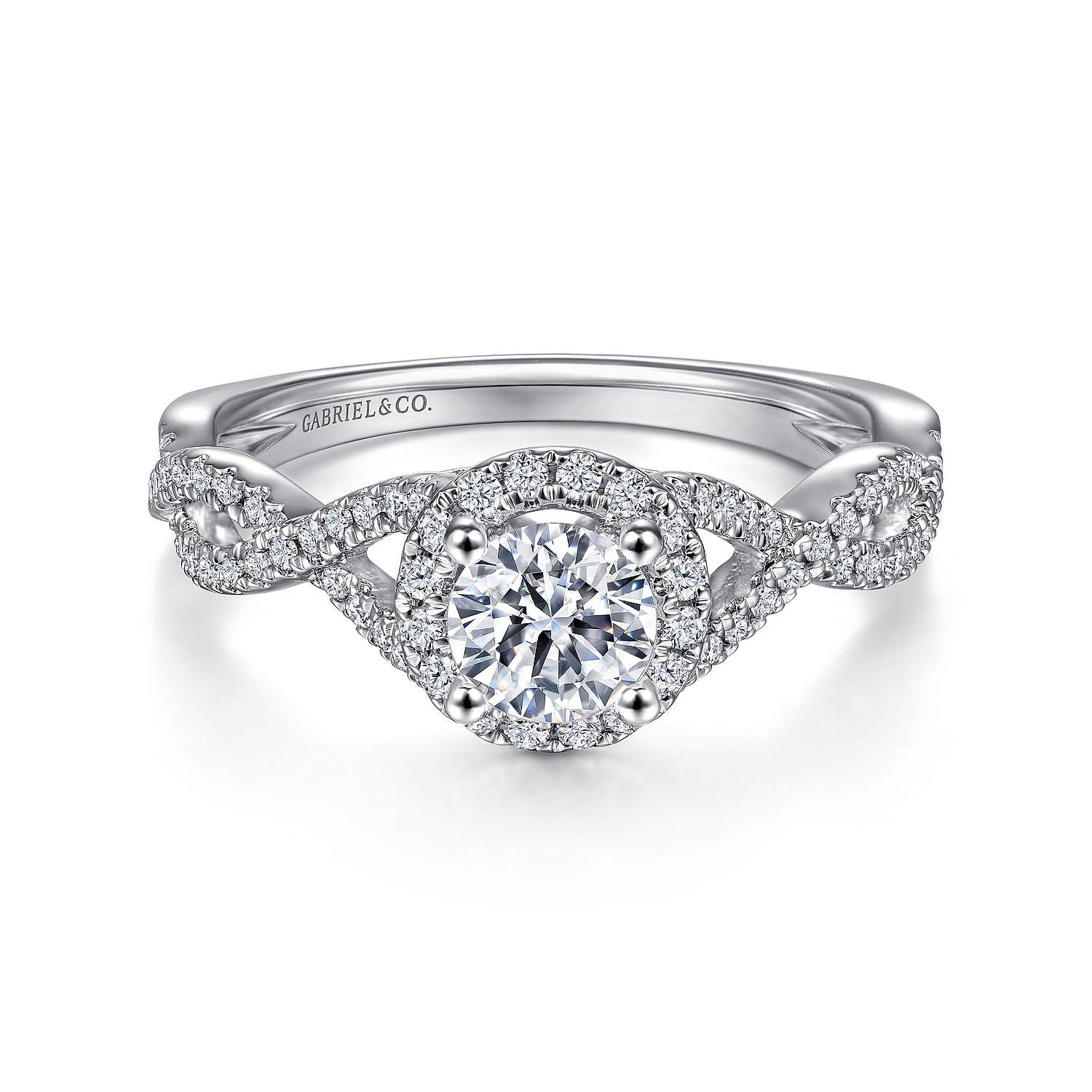 14k White Gold Diamond Halo 14k White Gold Diamond Halo
