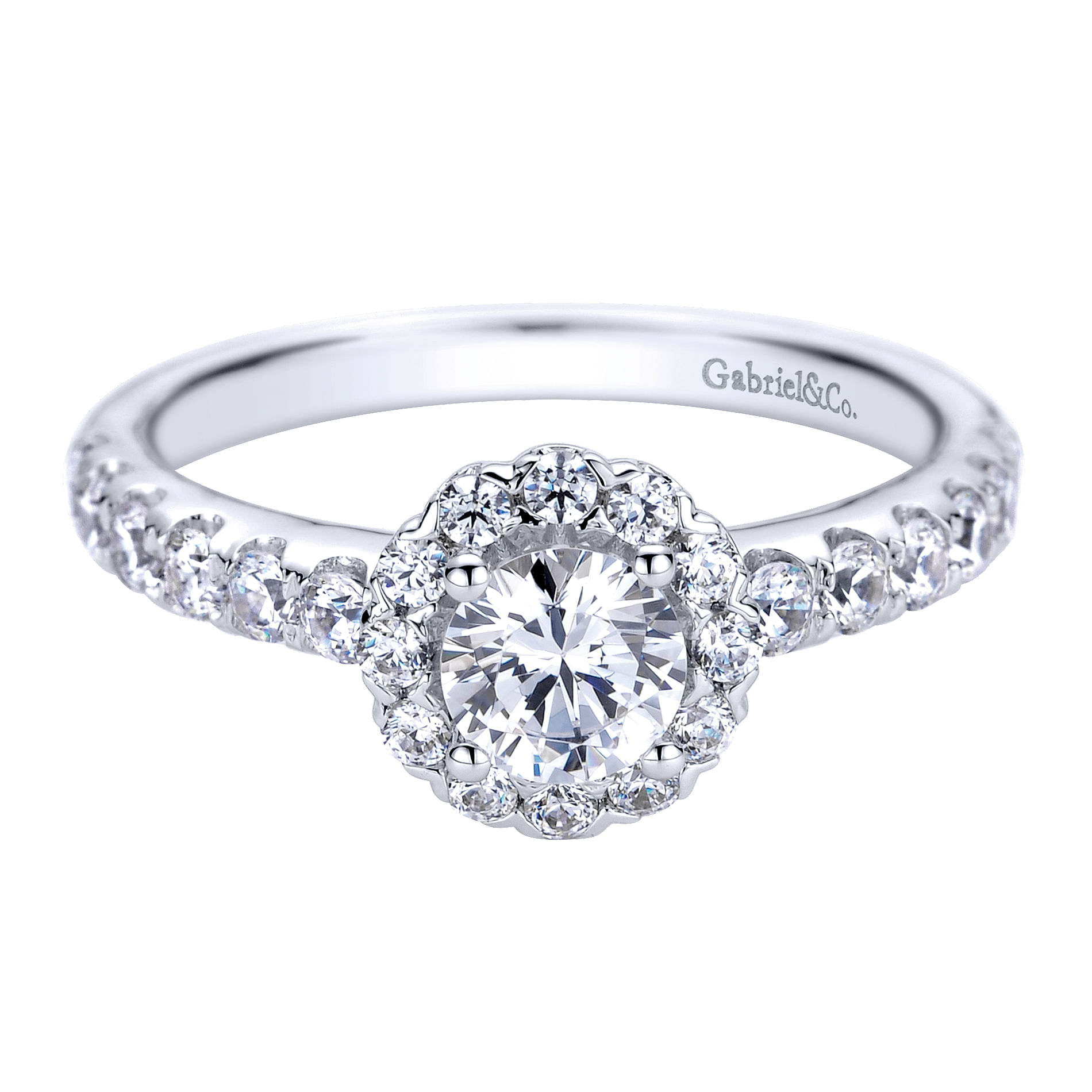 14k White Gold Diamond Halo 14k White Gold Diamond Halo