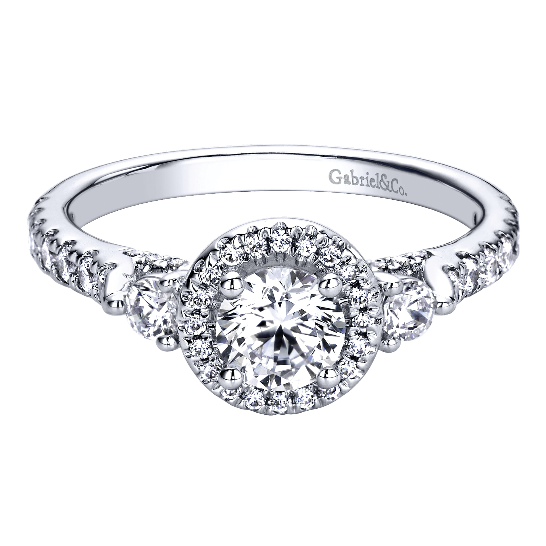 14k White Gold Diamond Halo 14k White Gold Diamond Halo