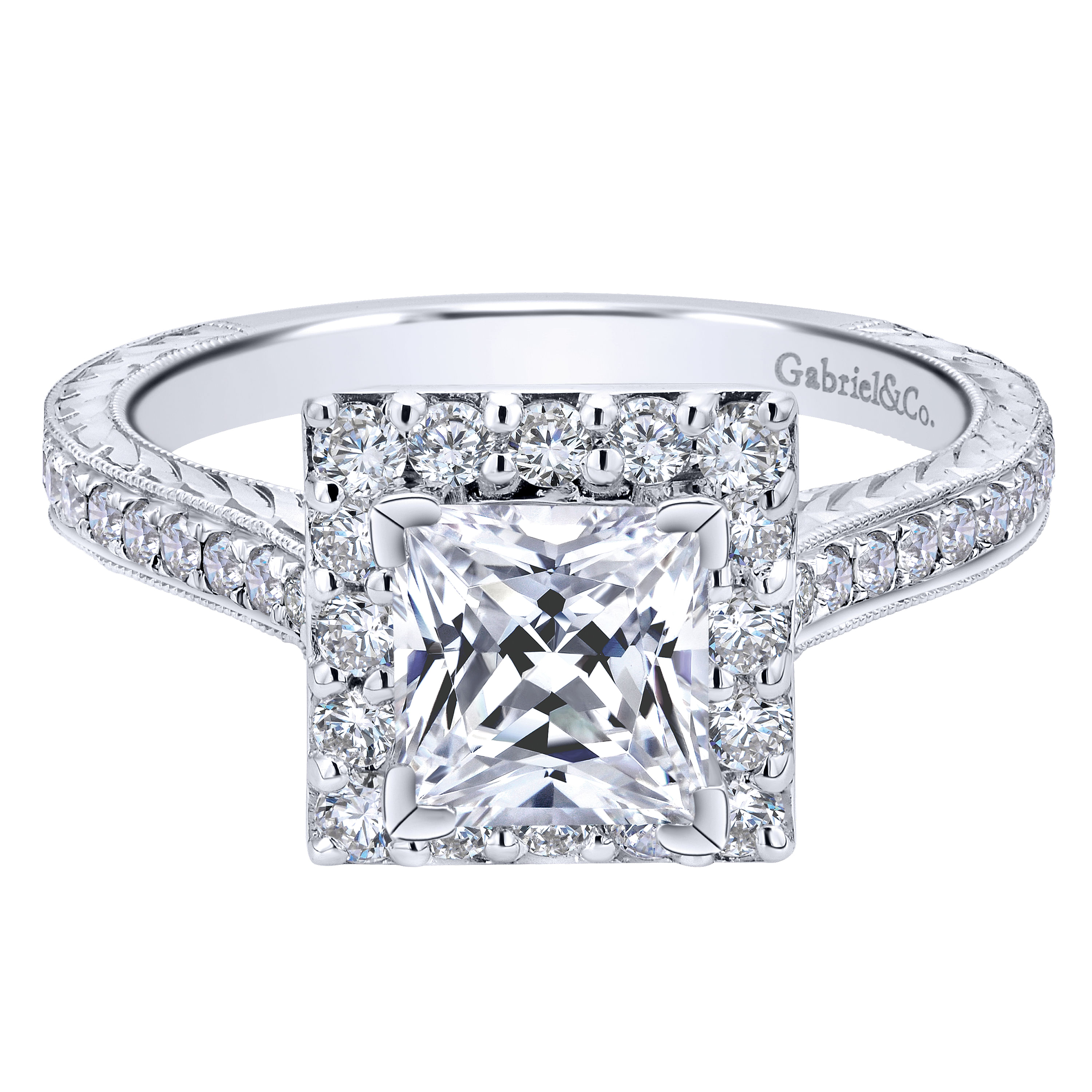 14k White Gold Diamond Halo 14k White Gold Diamond Halo
