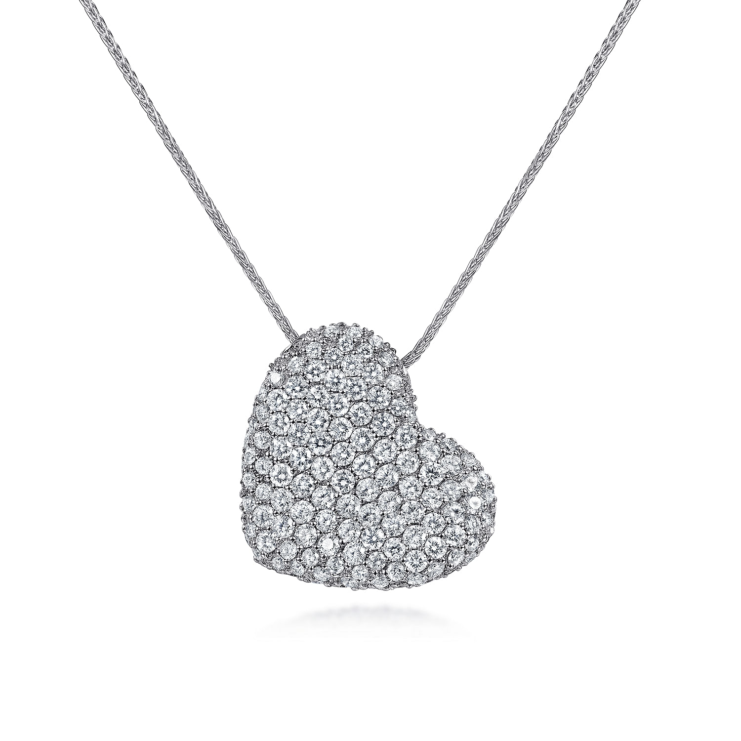 14k White Gold Diamond Heart 14k White Gold Diamond Heart