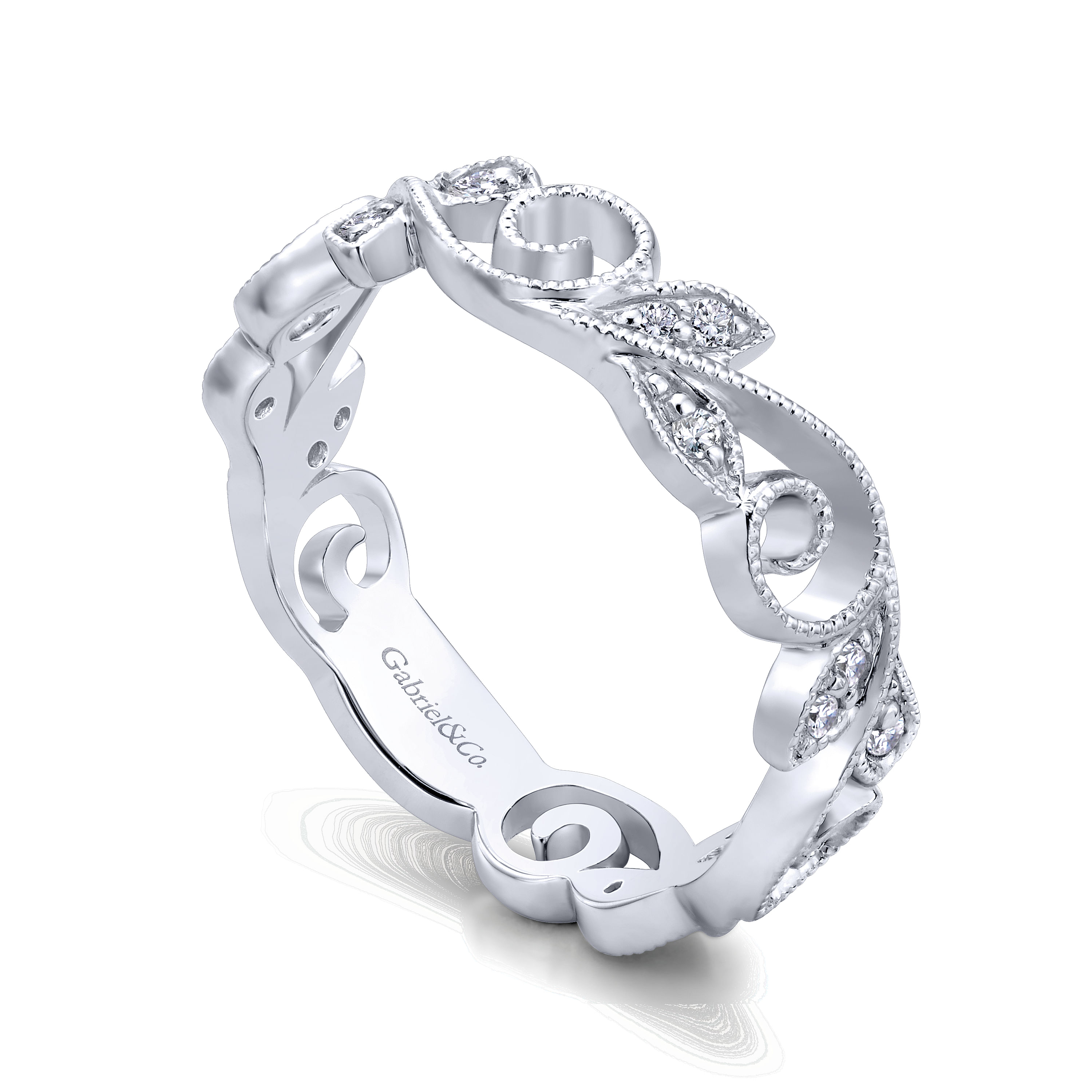 14k White Gold Diamond Midi Ladies 14k White Gold Diamond Midi Ladies