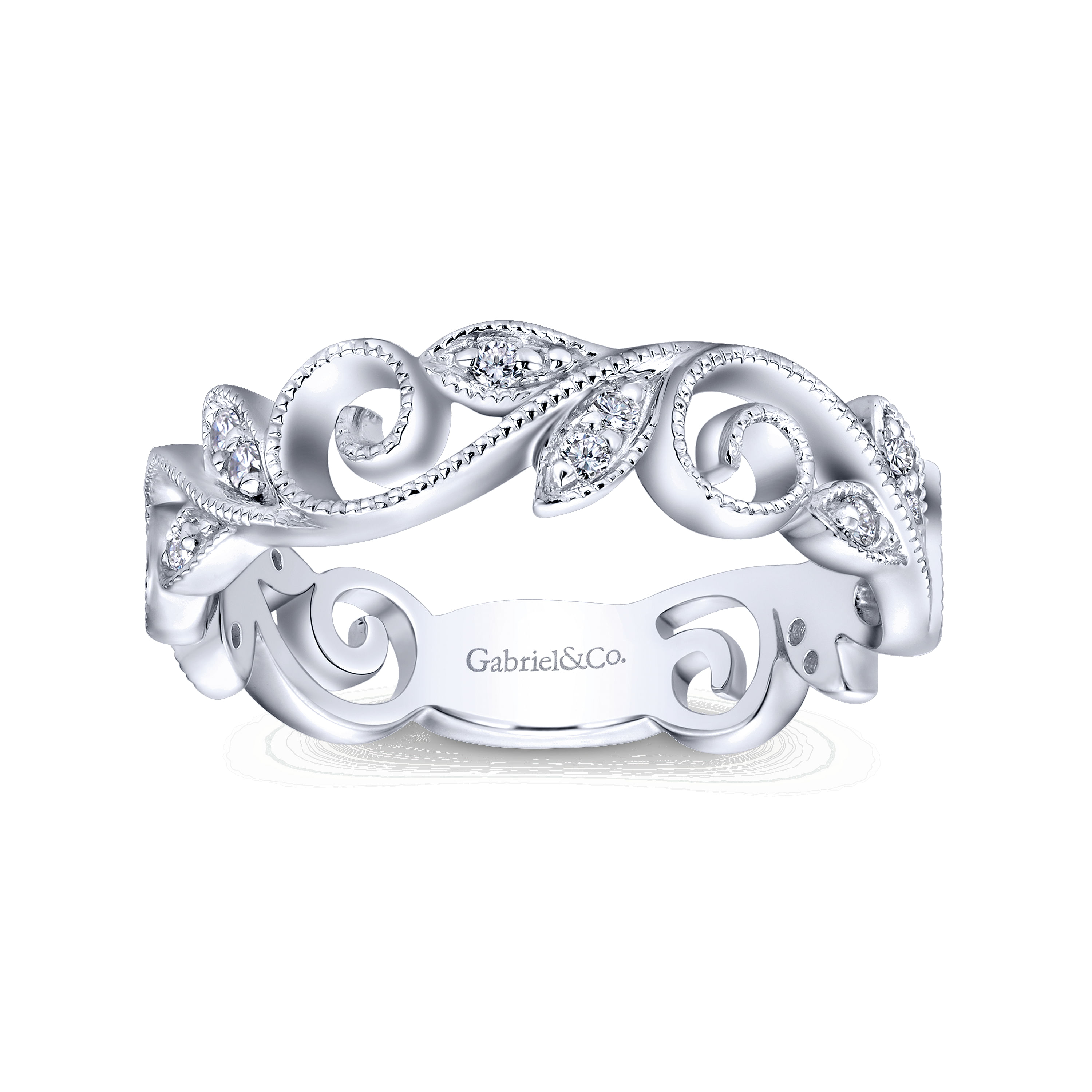 14k White Gold Diamond Midi Ladies 14k White Gold Diamond Midi Ladies