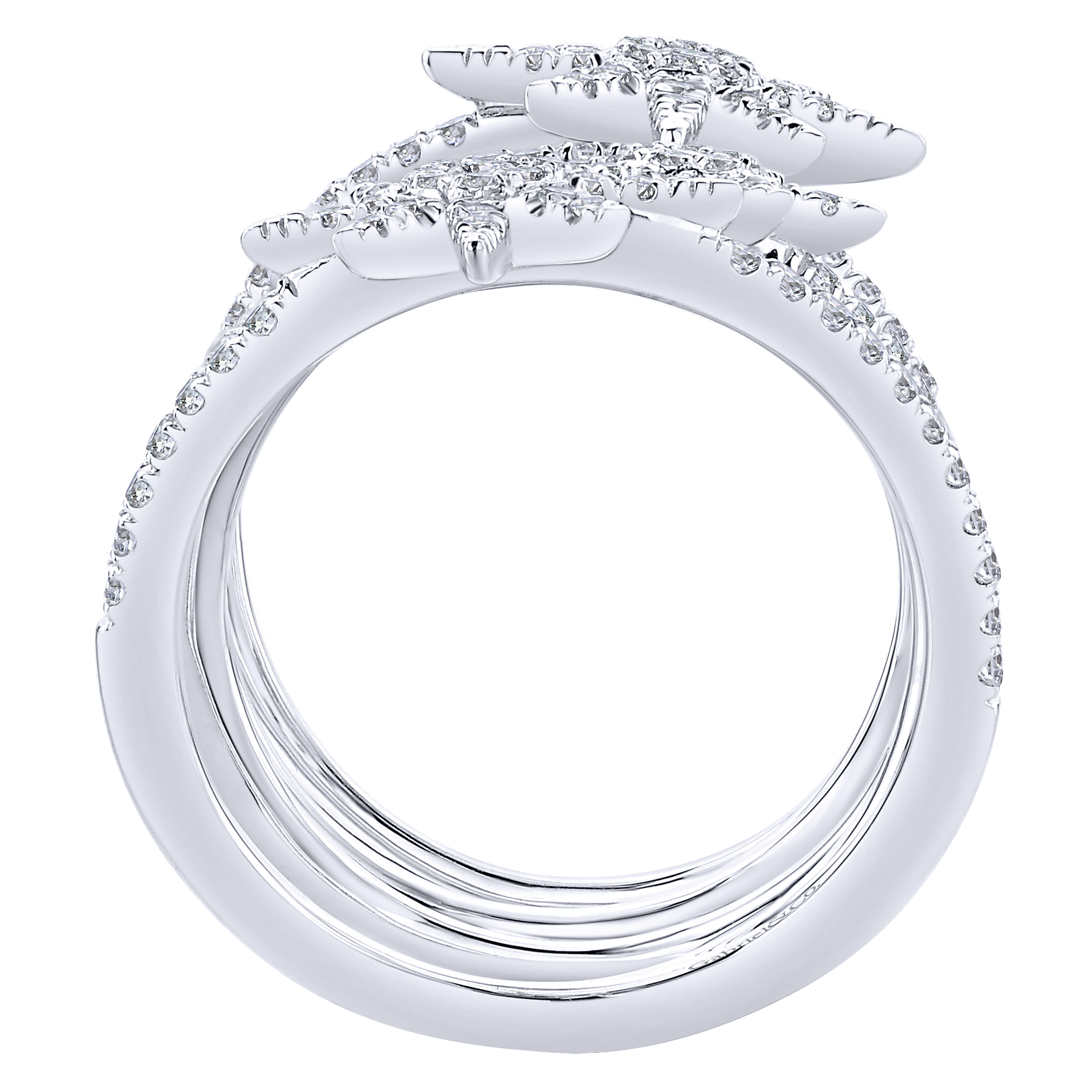 14k White Gold Diamond Statement Ladies 14k White Gold Diamond Statement Ladies