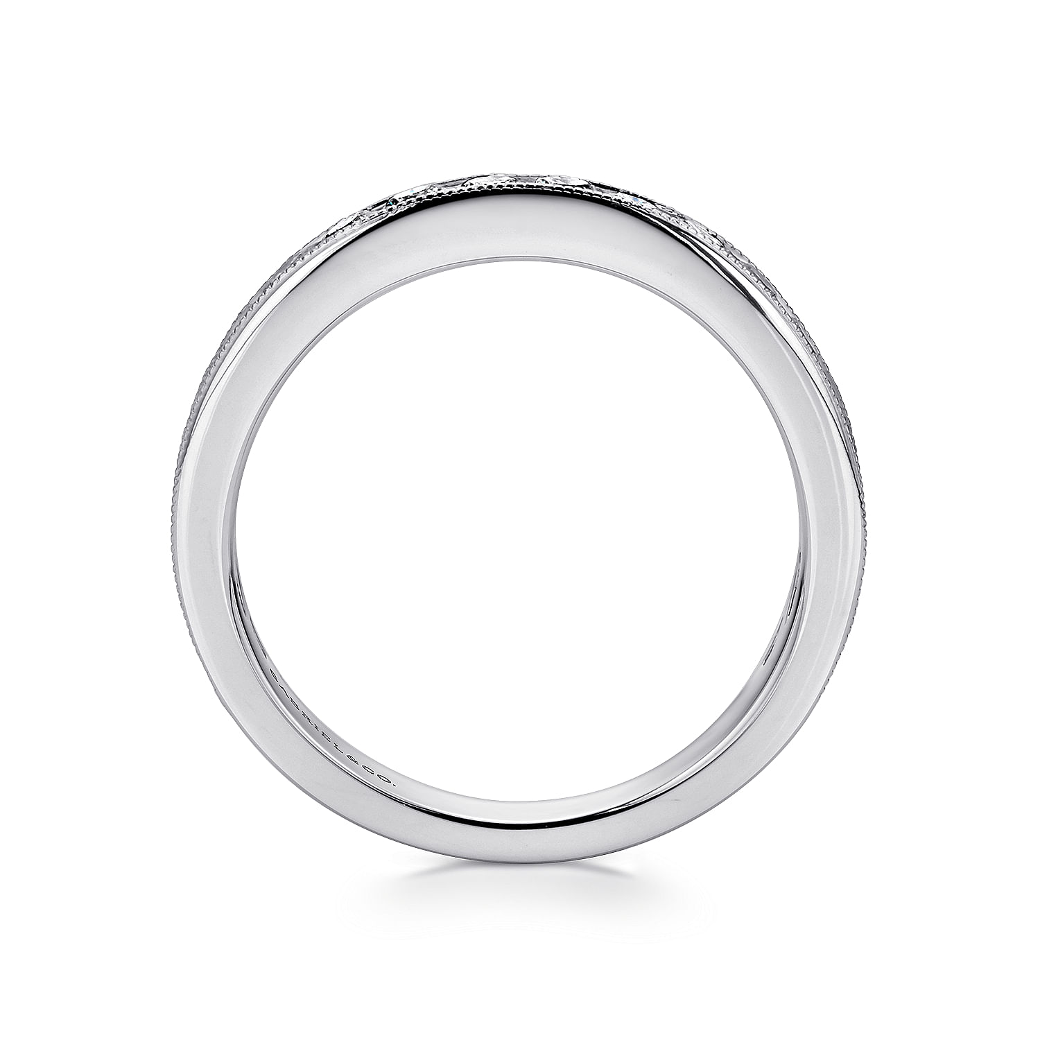 14k White Gold Diamond Straight Anniversary Band angle 2 14k White Gold Diamond Straight Anniversary Band angle 2