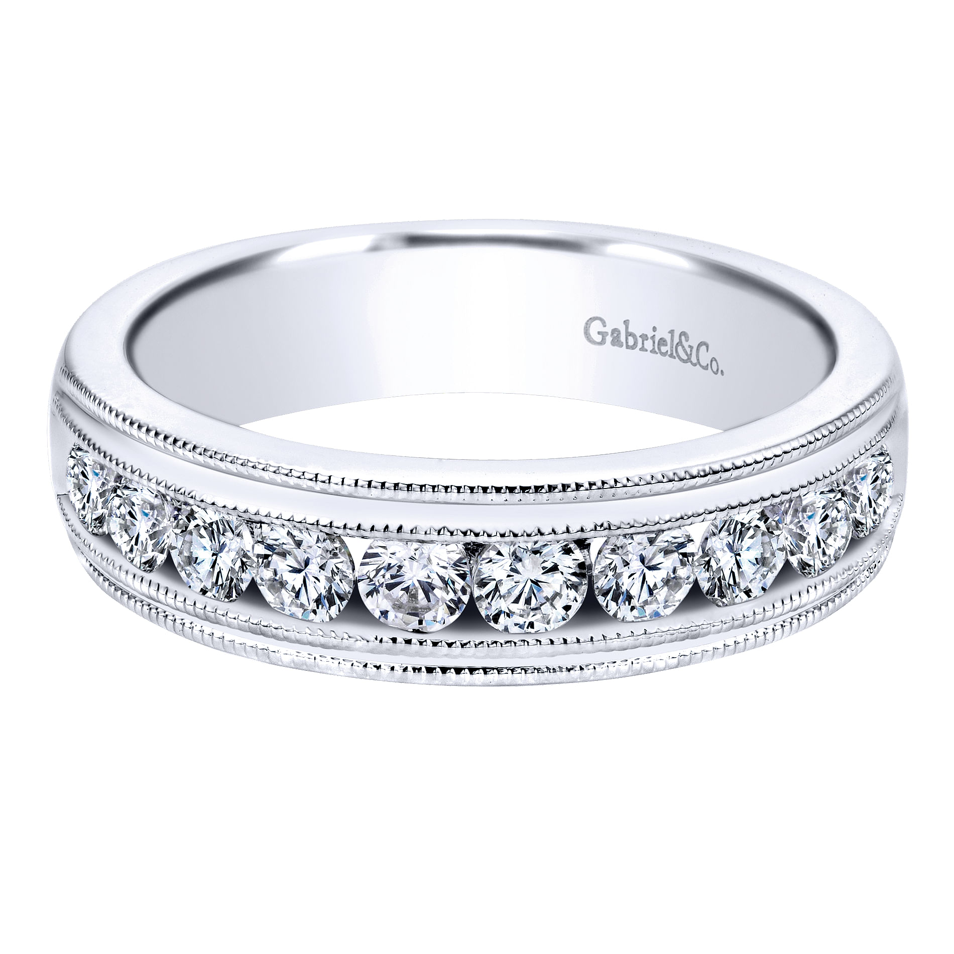 14k White Gold Diamond Straight 14k White Gold Diamond Straight