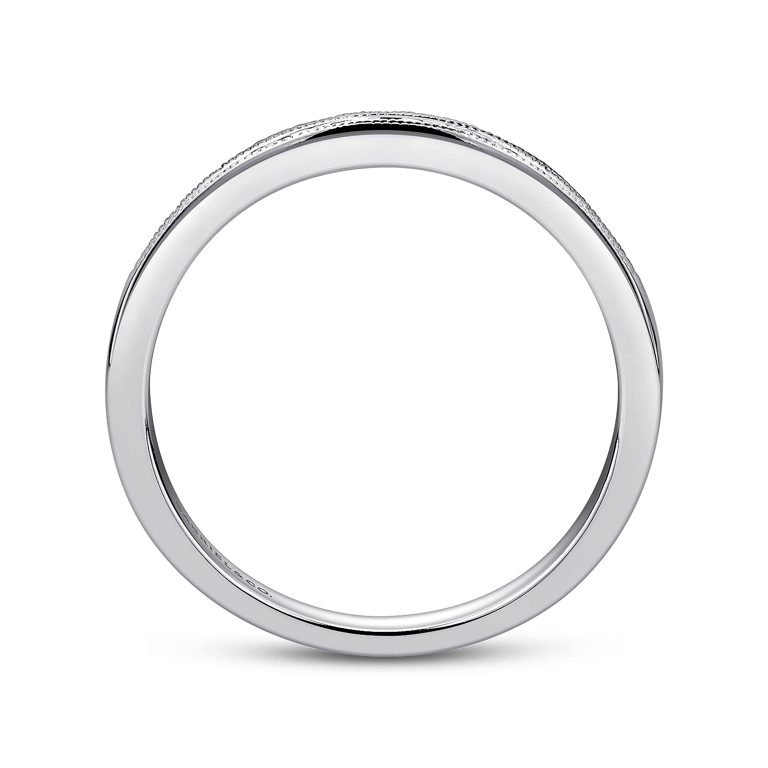 14k White Gold Diamond Straight Anniversary Band angle 2 14k White Gold Diamond Straight Anniversary Band angle 2