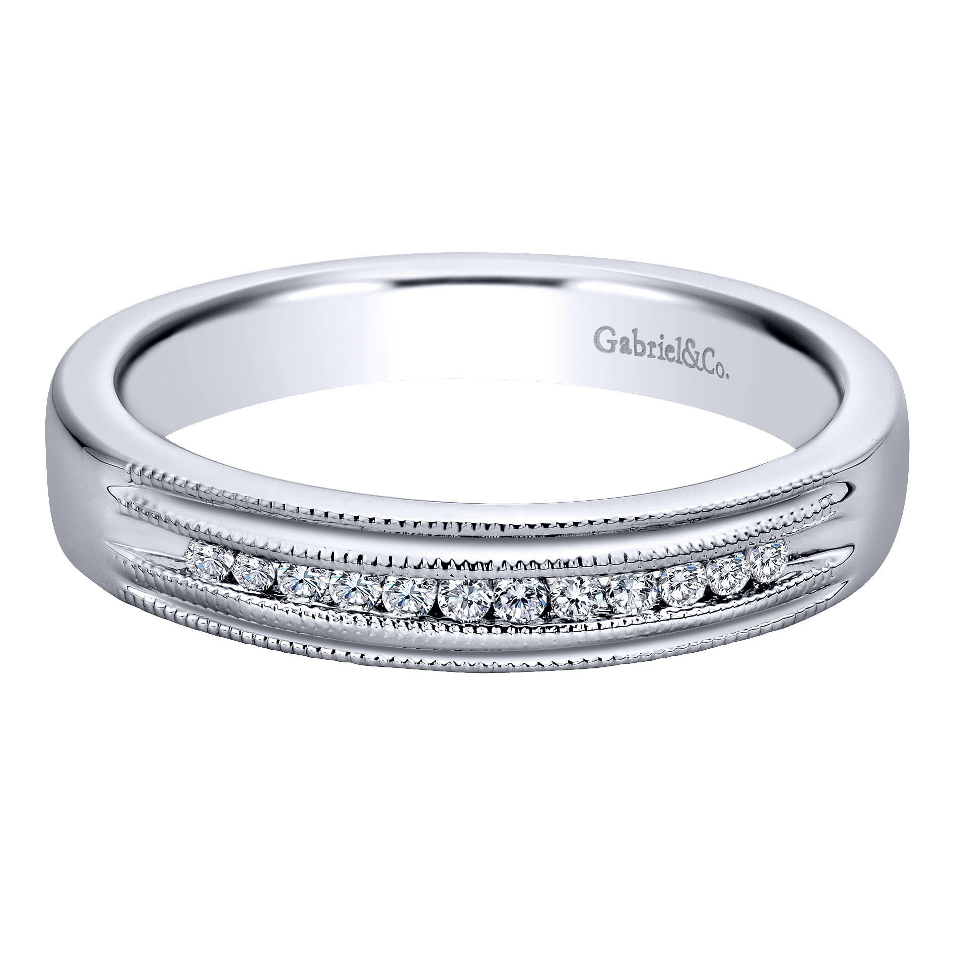 14k White Gold Diamond Straight 14k White Gold Diamond Straight