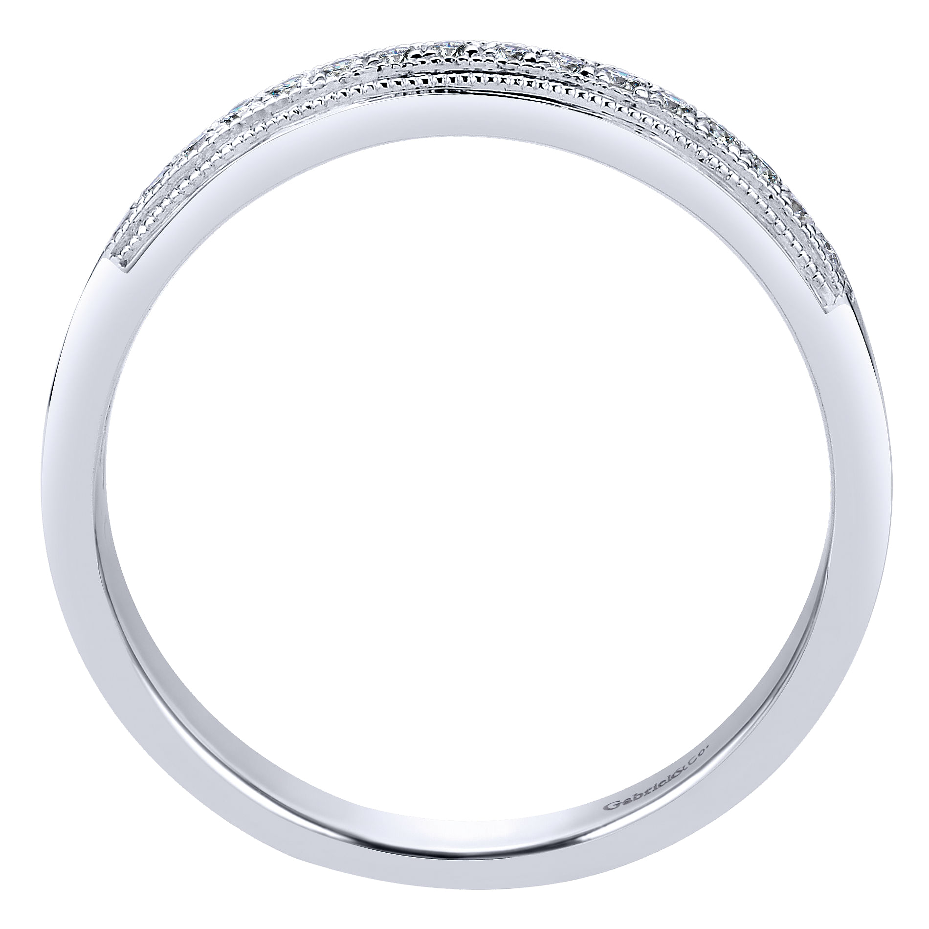 14k White Gold Diamond Straight Anniversary Band angle 2 14k White Gold Diamond Straight Anniversary Band angle 2