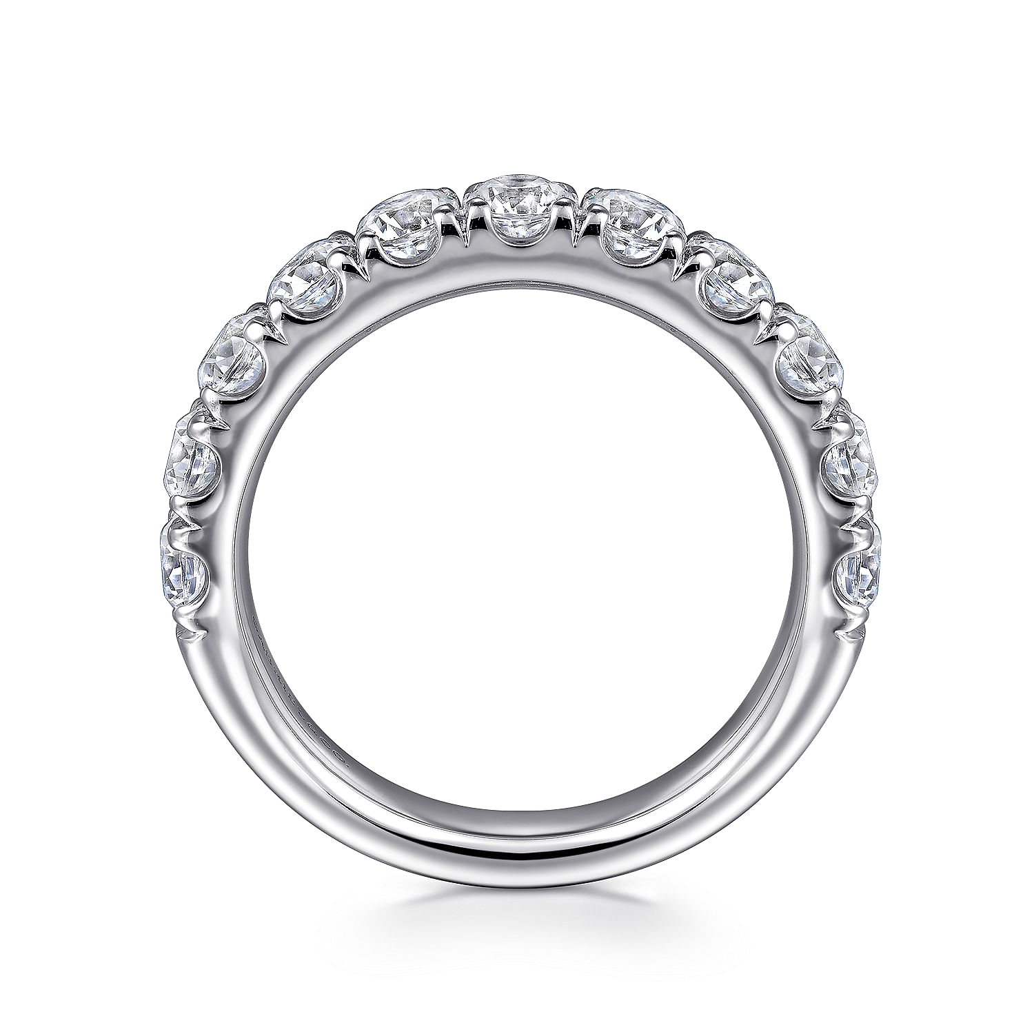 14k White Gold Diamond Straight Anniversary Band angle 2 14k White Gold Diamond Straight Anniversary Band angle 2
