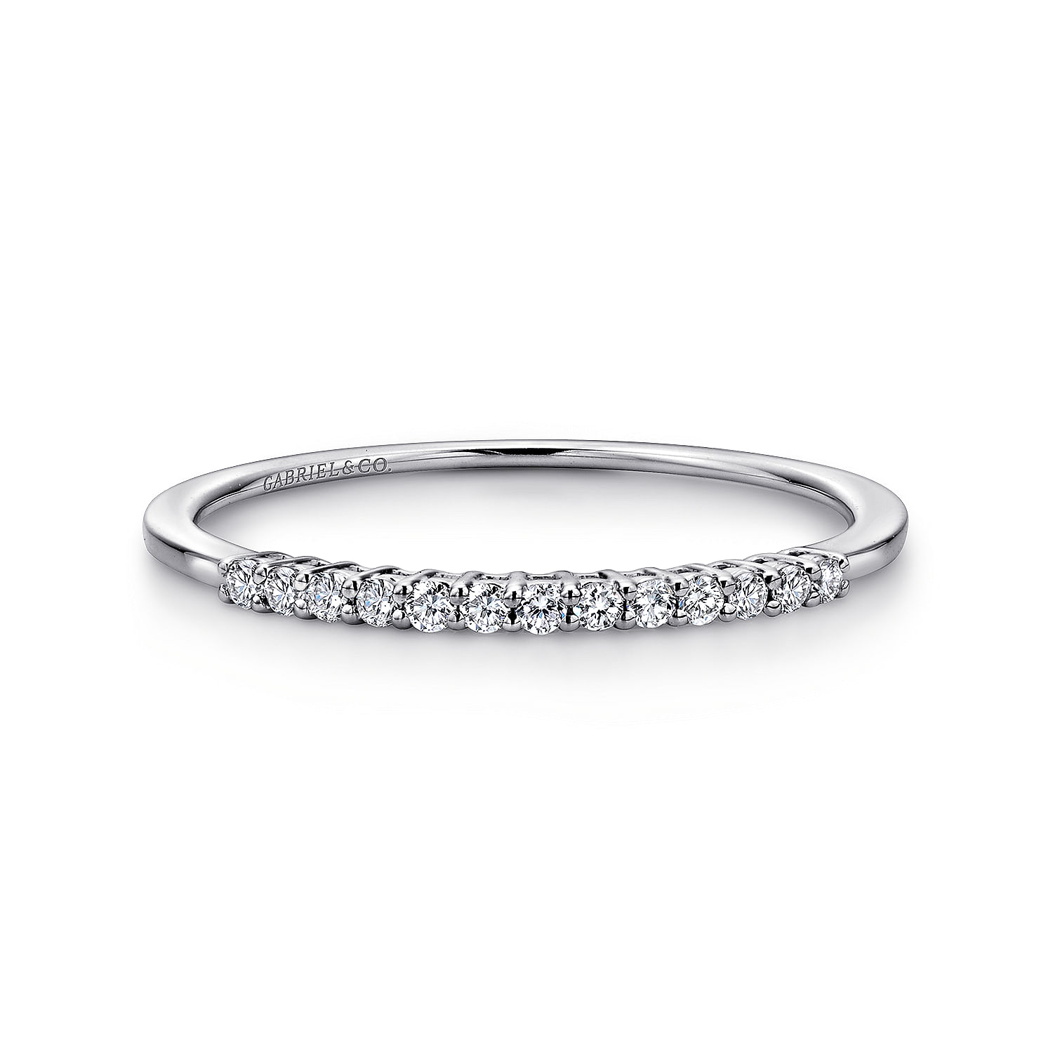 14k White Gold Diamond Straight 14k White Gold Diamond Straight
