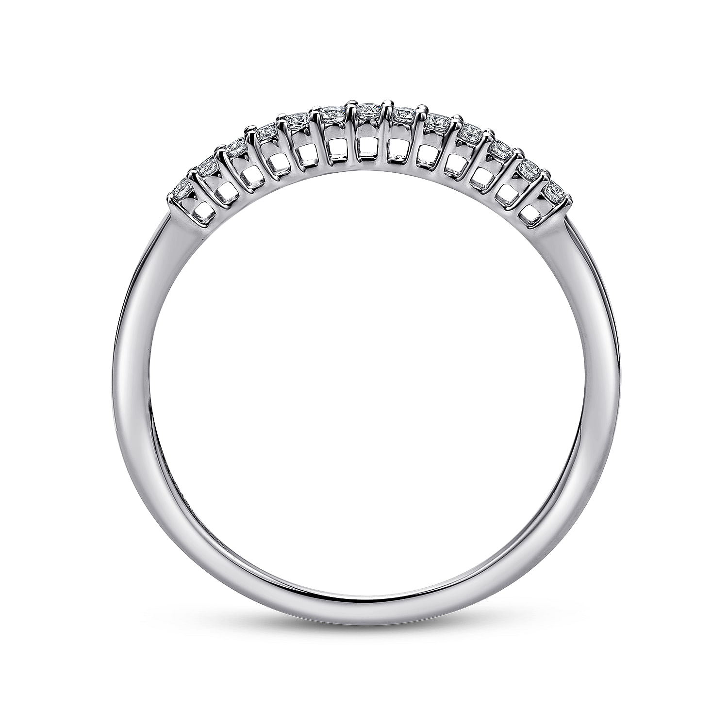 14k White Gold Diamond Straight Anniversary Band angle 2 14k White Gold Diamond Straight Anniversary Band angle 2