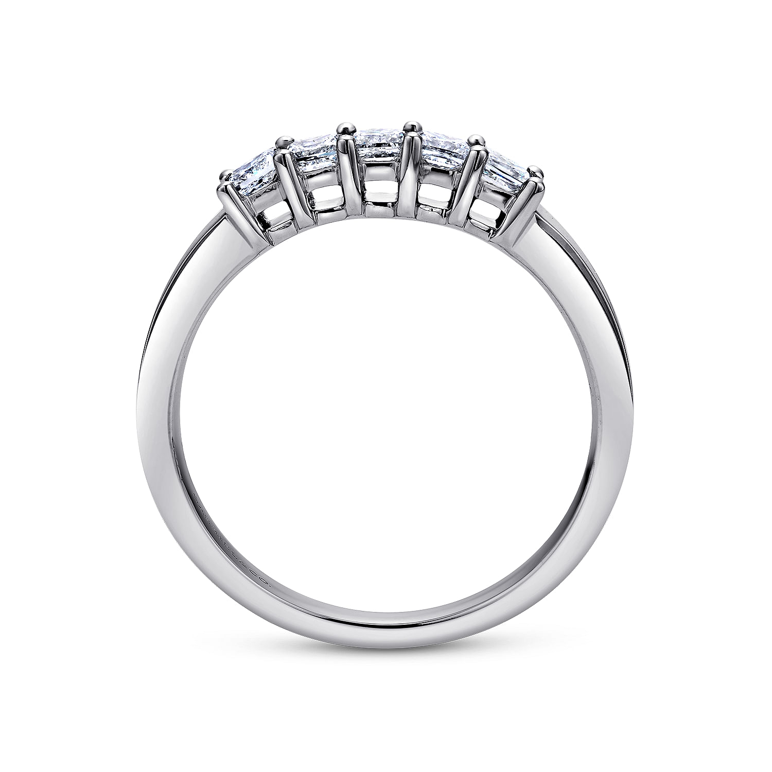 14k White Gold Diamond Straight Anniversary Band angle 2 14k White Gold Diamond Straight Anniversary Band angle 2