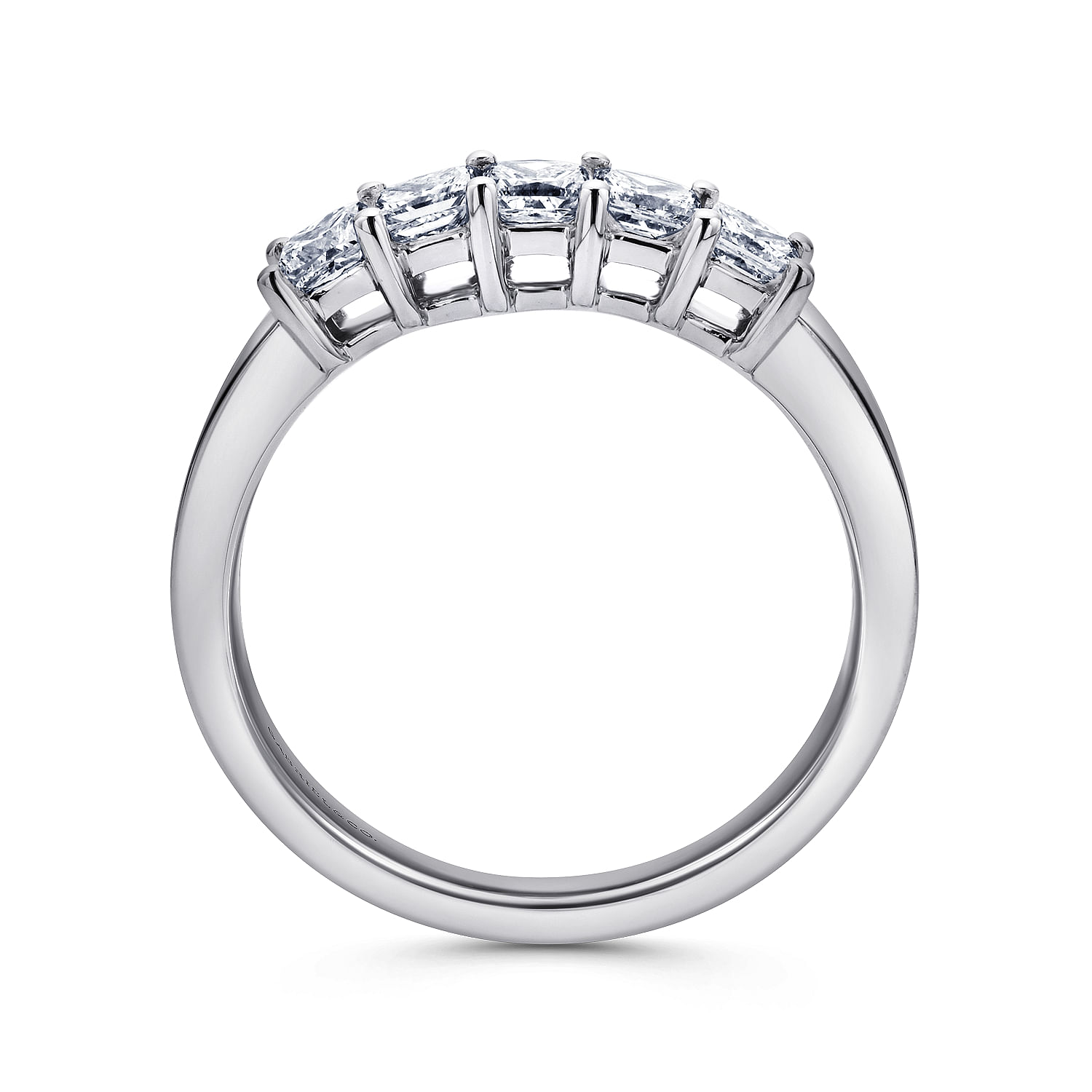 14k White Gold Diamond Straight Anniversary Band angle 2 14k White Gold Diamond Straight Anniversary Band angle 2