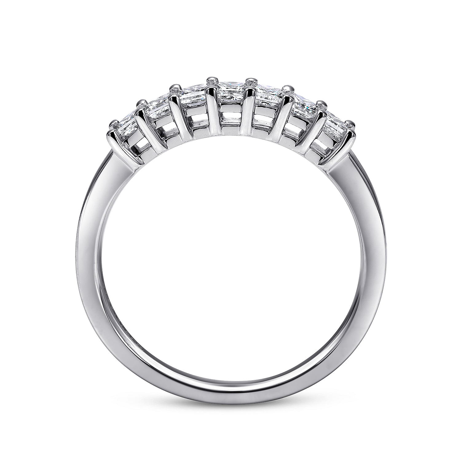 14k White Gold Diamond Straight Anniversary Band angle 2 14k White Gold Diamond Straight Anniversary Band angle 2