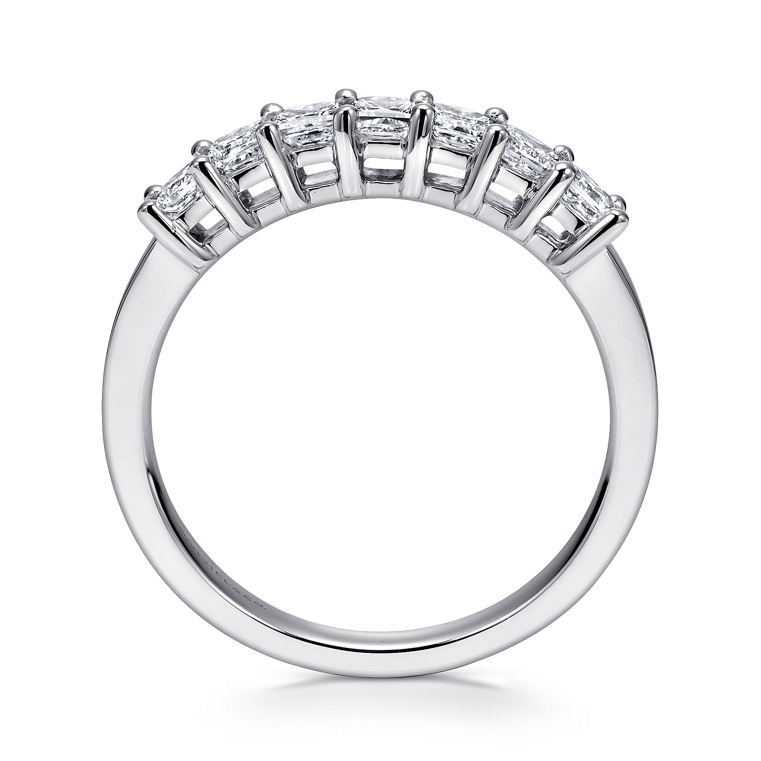 14k White Gold Diamond Straight Anniversary Band angle 2 14k White Gold Diamond Straight Anniversary Band angle 2