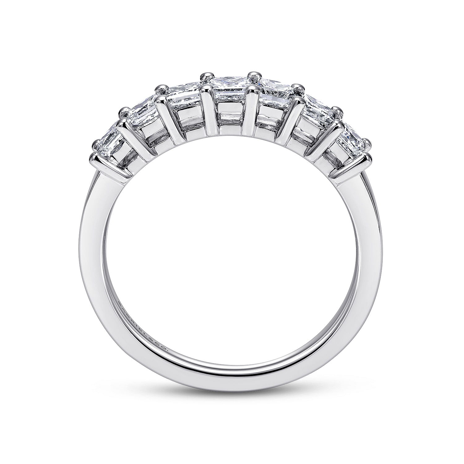 14k White Gold Diamond Straight Anniversary Band angle 2 14k White Gold Diamond Straight Anniversary Band angle 2