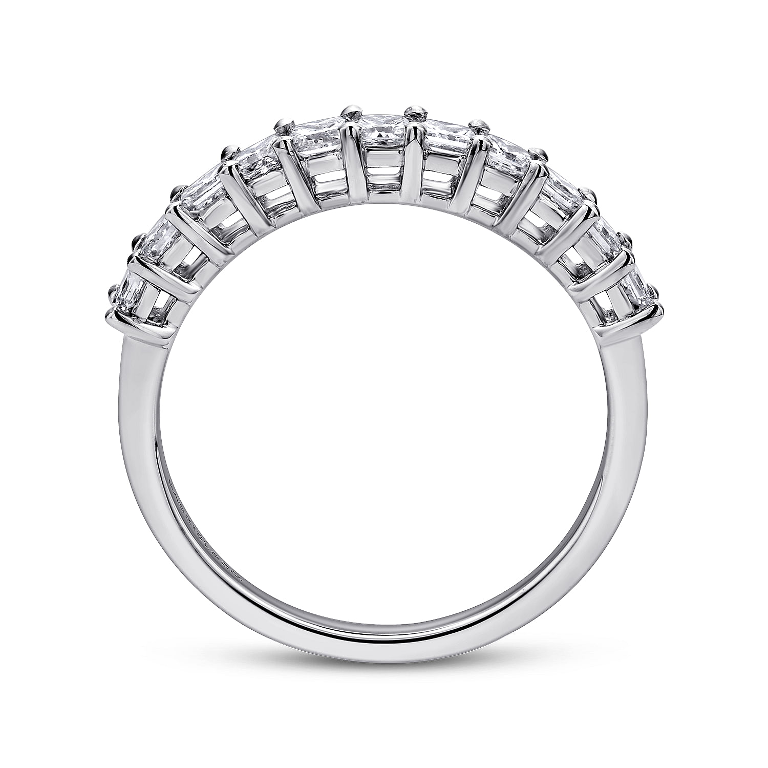 14k White Gold Diamond Straight Anniversary Band angle 2 14k White Gold Diamond Straight Anniversary Band angle 2
