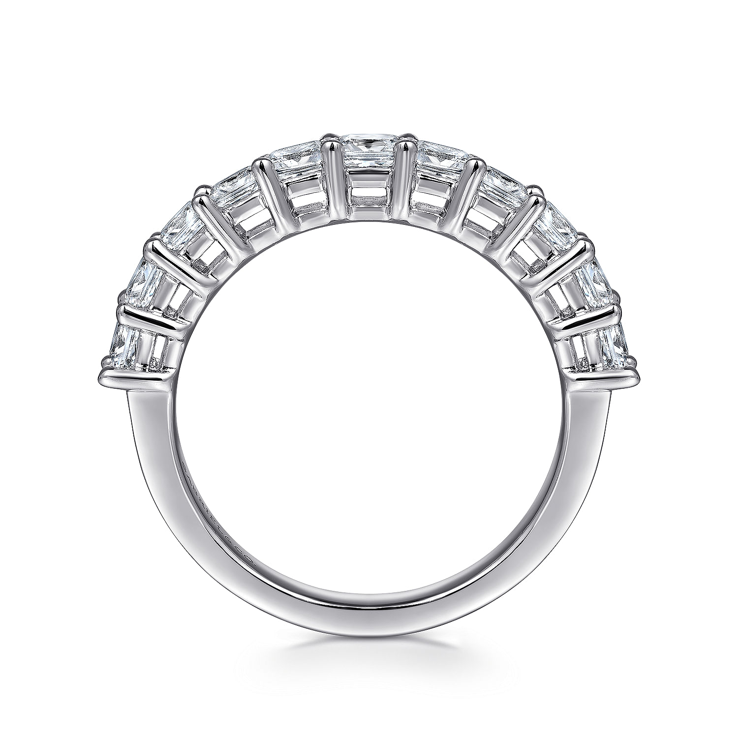 14k White Gold Diamond Straight Anniversary Band angle 2 14k White Gold Diamond Straight Anniversary Band angle 2