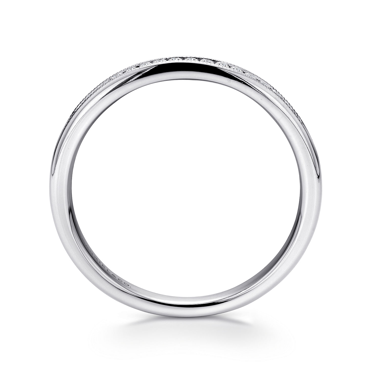 14k White Gold Diamond Straight Anniversary Band angle 2 14k White Gold Diamond Straight Anniversary Band angle 2