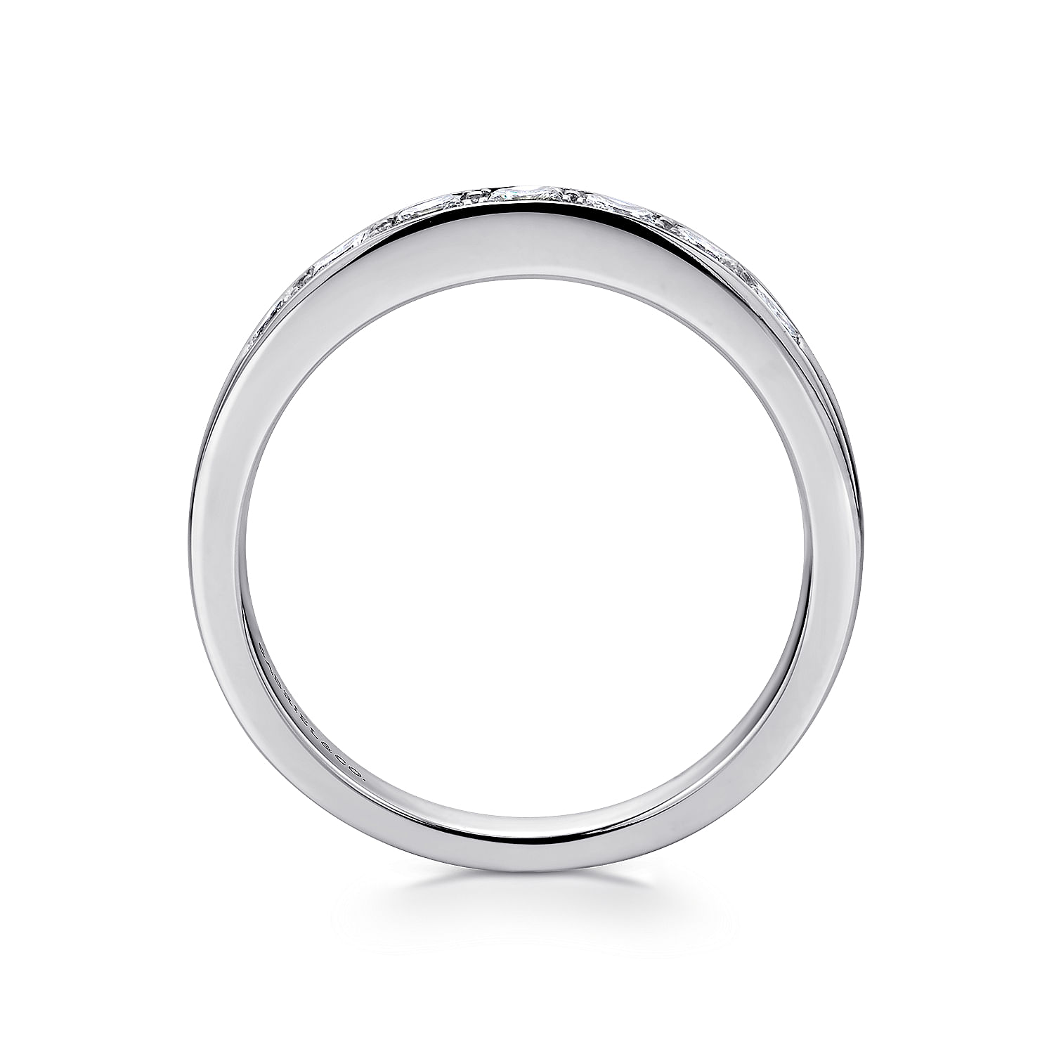 14k White Gold Diamond Straight Anniversary Band angle 2 14k White Gold Diamond Straight Anniversary Band angle 2