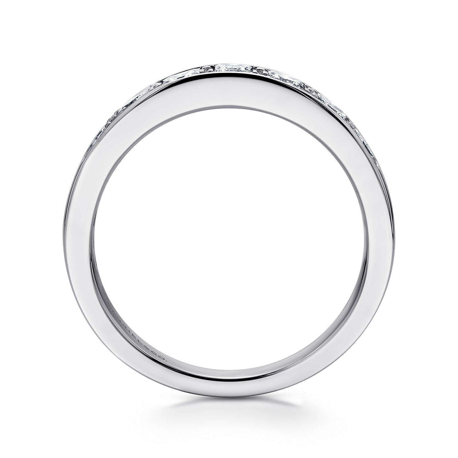 14k White Gold Diamond Straight Anniversary Band angle 2 14k White Gold Diamond Straight Anniversary Band angle 2