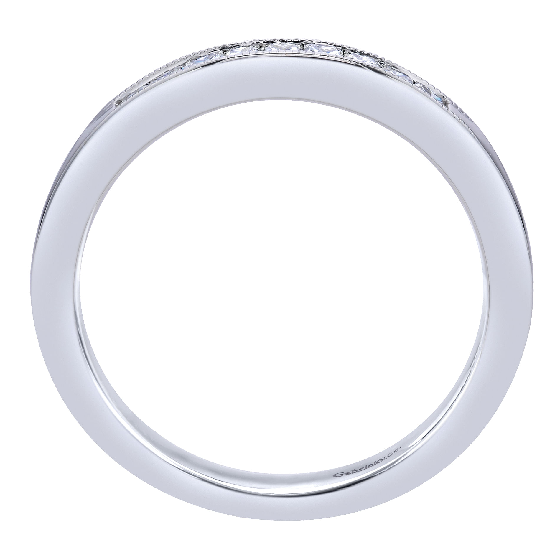 14k White Gold Diamond Straight Anniversary Band angle 2 14k White Gold Diamond Straight Anniversary Band angle 2