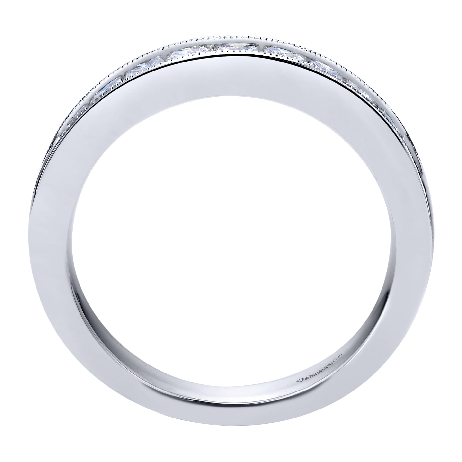 14k White Gold Diamond Straight Anniversary Band angle 2 14k White Gold Diamond Straight Anniversary Band angle 2