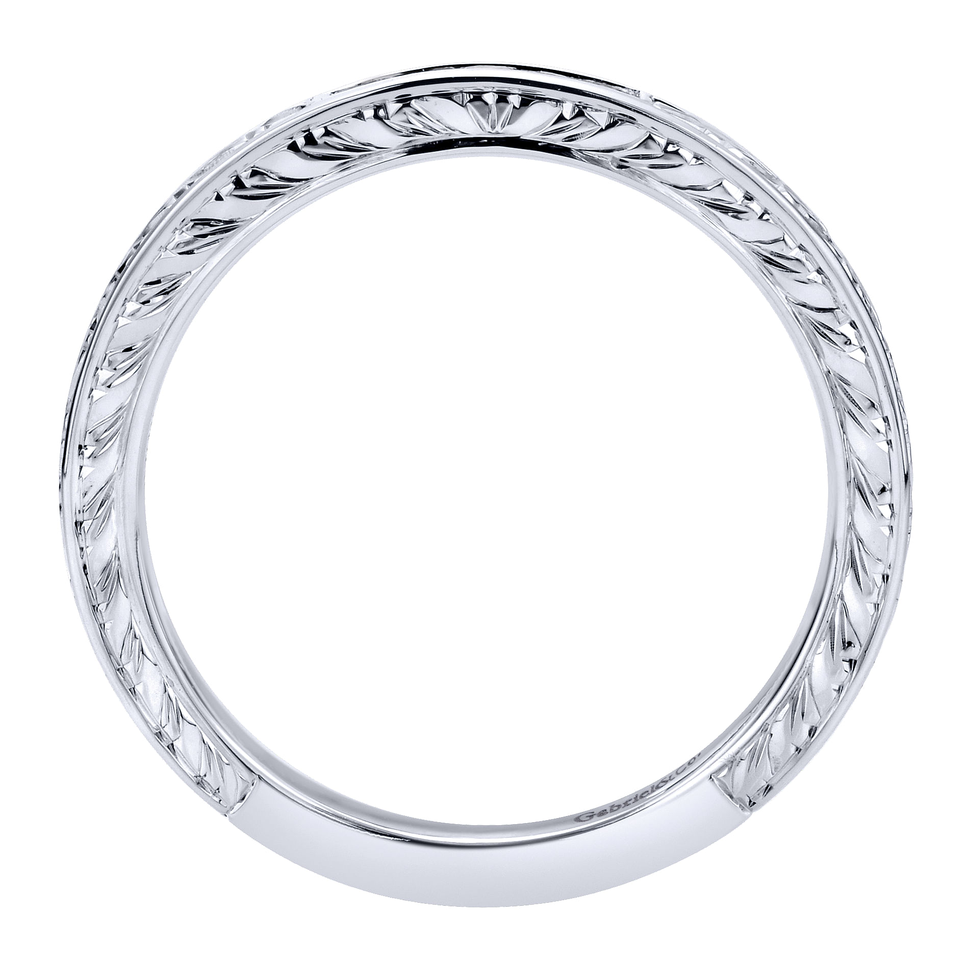 14k White Gold Diamond Straight Anniversary Band angle 2 14k White Gold Diamond Straight Anniversary Band angle 2