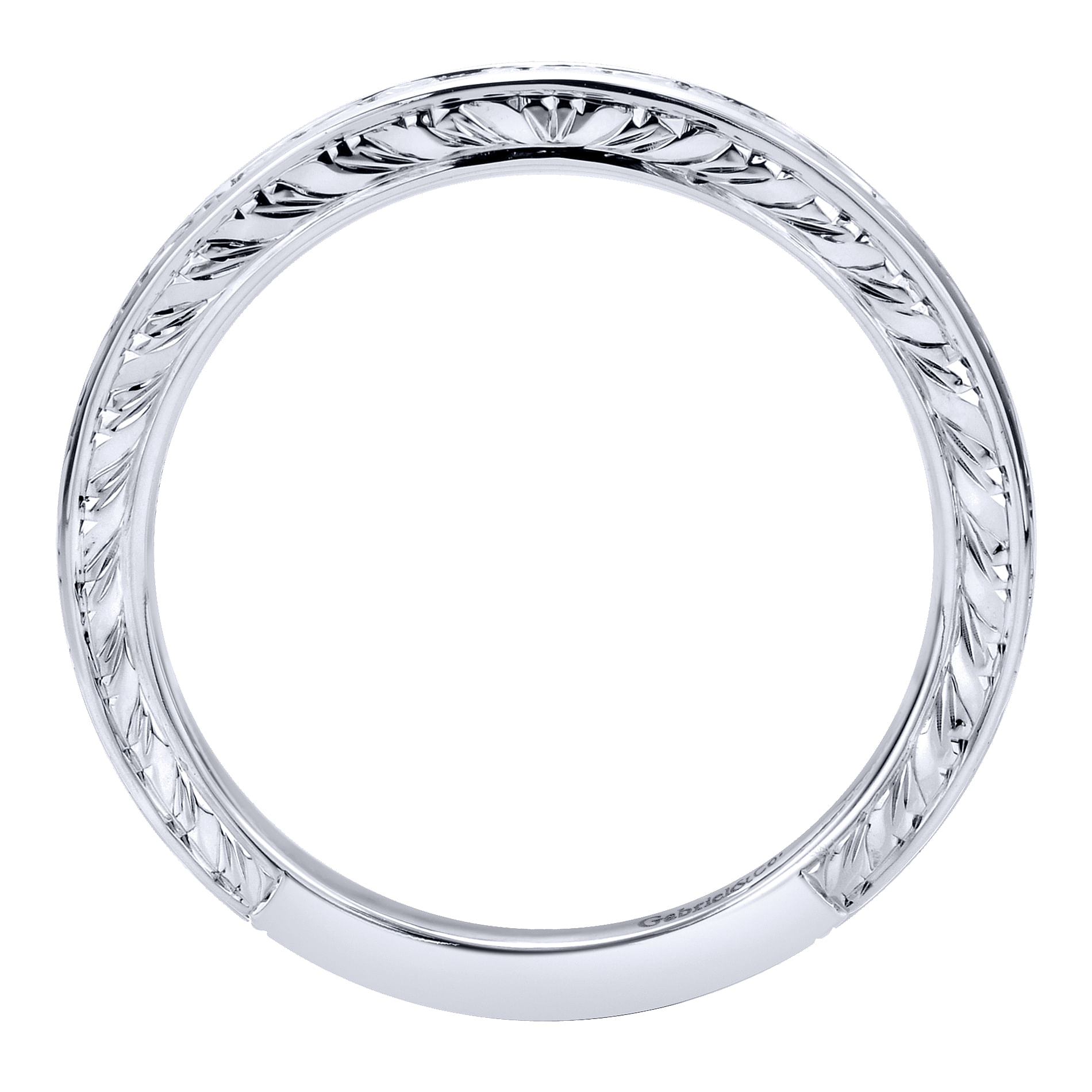 14k White Gold Diamond Straight Anniversary Band angle 2 14k White Gold Diamond Straight Anniversary Band angle 2