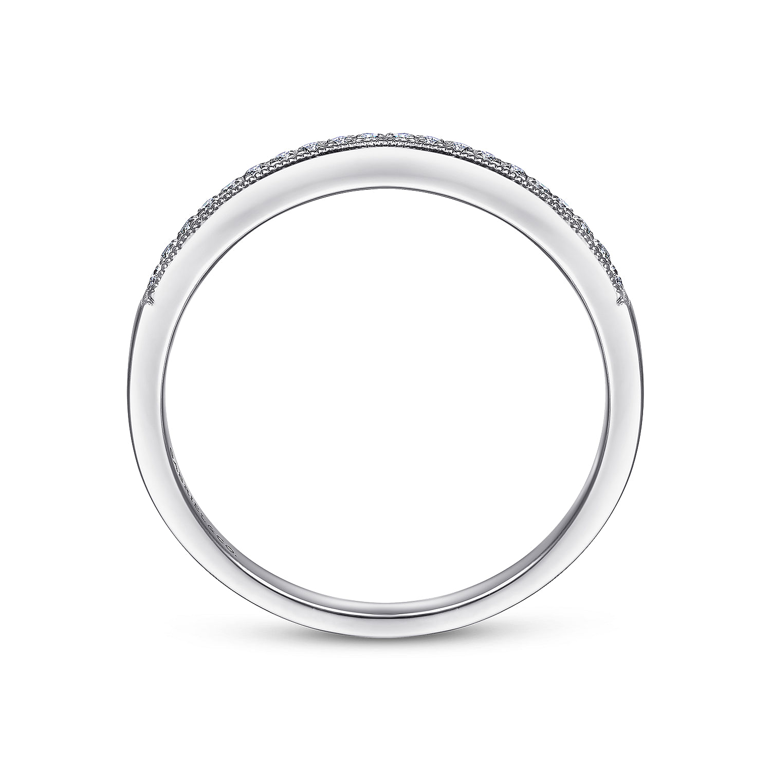 14k White Gold Diamond Straight Anniversary Band angle 2 14k White Gold Diamond Straight Anniversary Band angle 2