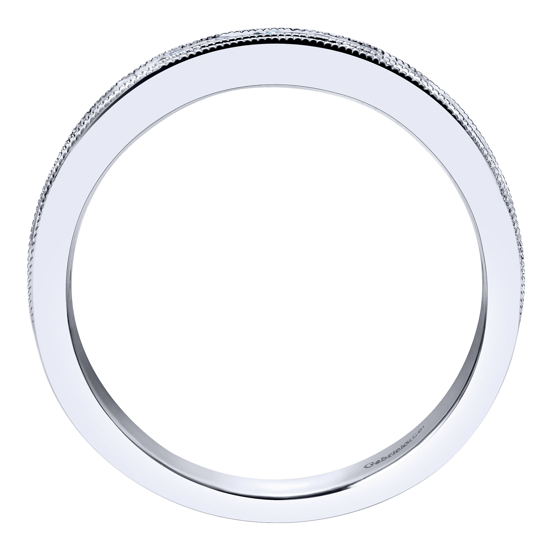 14k White Gold Diamond Straight Anniversary Band angle 2 14k White Gold Diamond Straight Anniversary Band angle 2