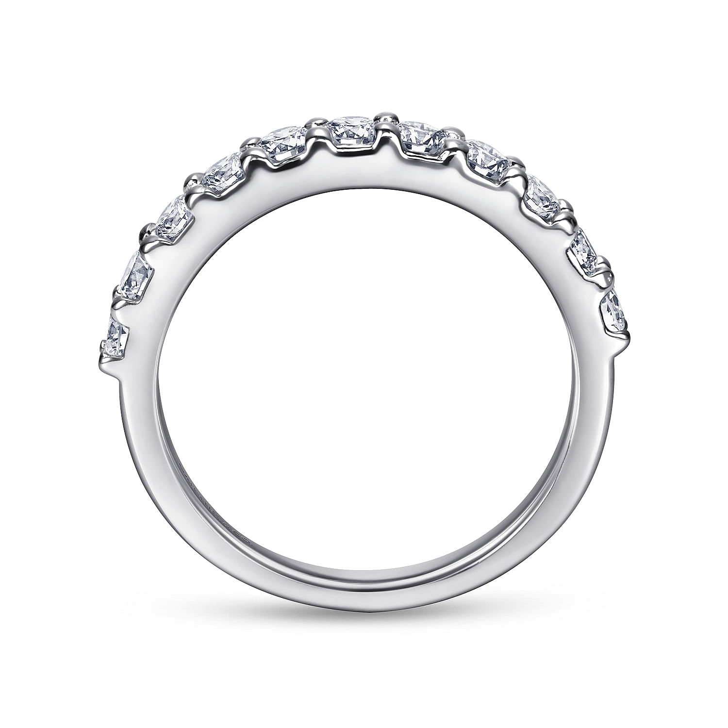 14k White Gold Diamond Straight Anniversary Band angle 2 14k White Gold Diamond Straight Anniversary Band angle 2