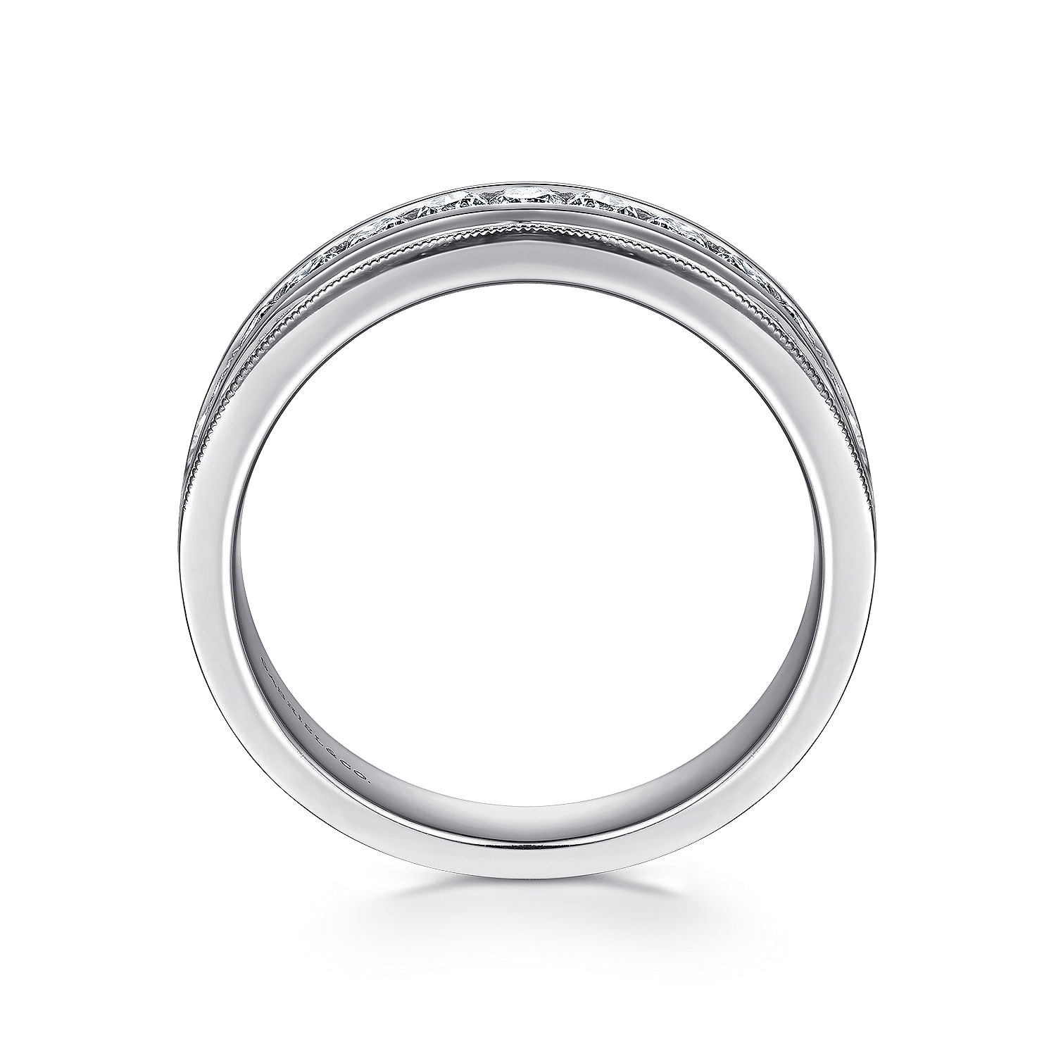 14k White Gold Diamond Straight Anniversary Band angle 2 14k White Gold Diamond Straight Anniversary Band angle 2