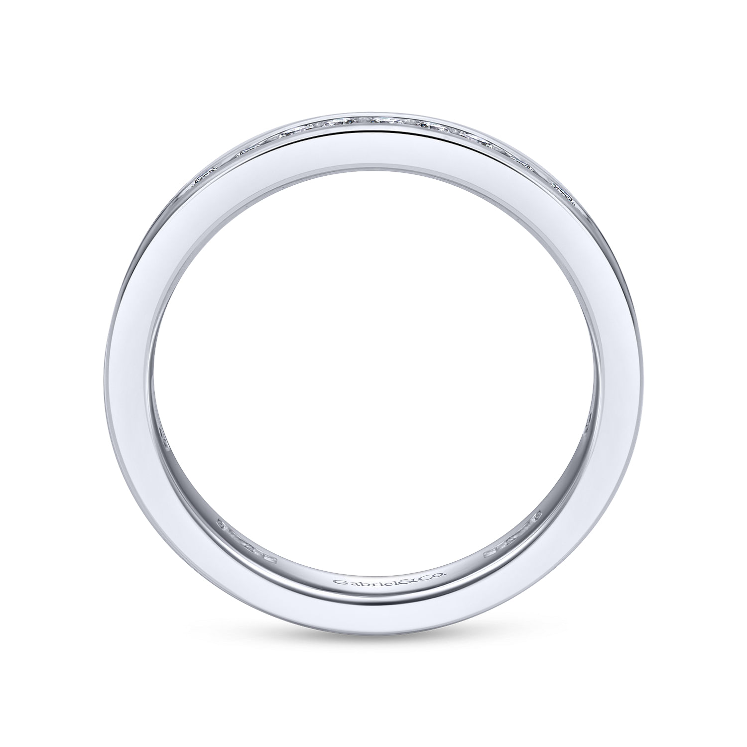 14k White Gold Diamond Straight Anniversary Band angle 2 14k White Gold Diamond Straight Anniversary Band angle 2