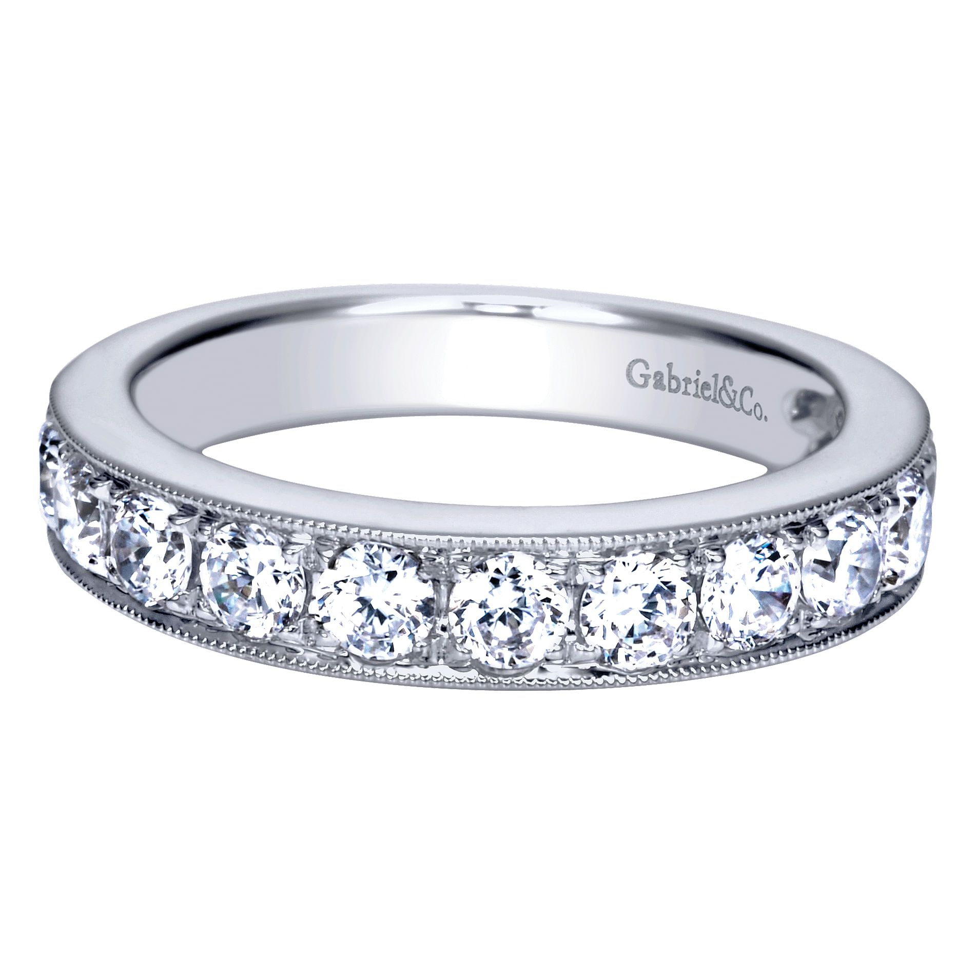 14k White Gold Diamond Straight 14k White Gold Diamond Straight