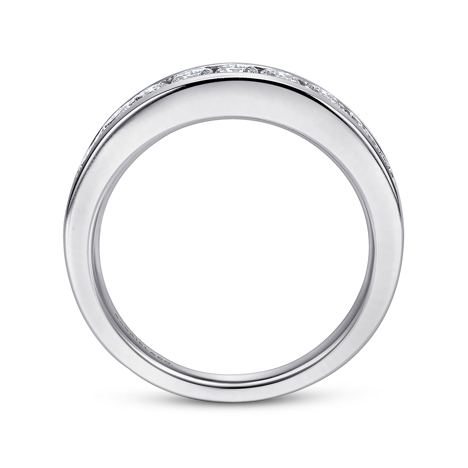 14k White Gold Diamond Straight Anniversary Band angle 2 14k White Gold Diamond Straight Anniversary Band angle 2