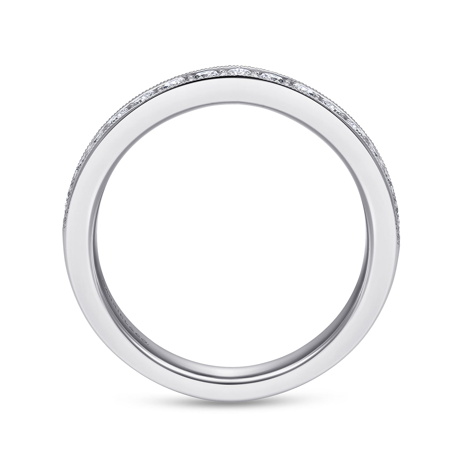 14k White Gold Diamond Straight Anniversary Band angle 2 14k White Gold Diamond Straight Anniversary Band angle 2