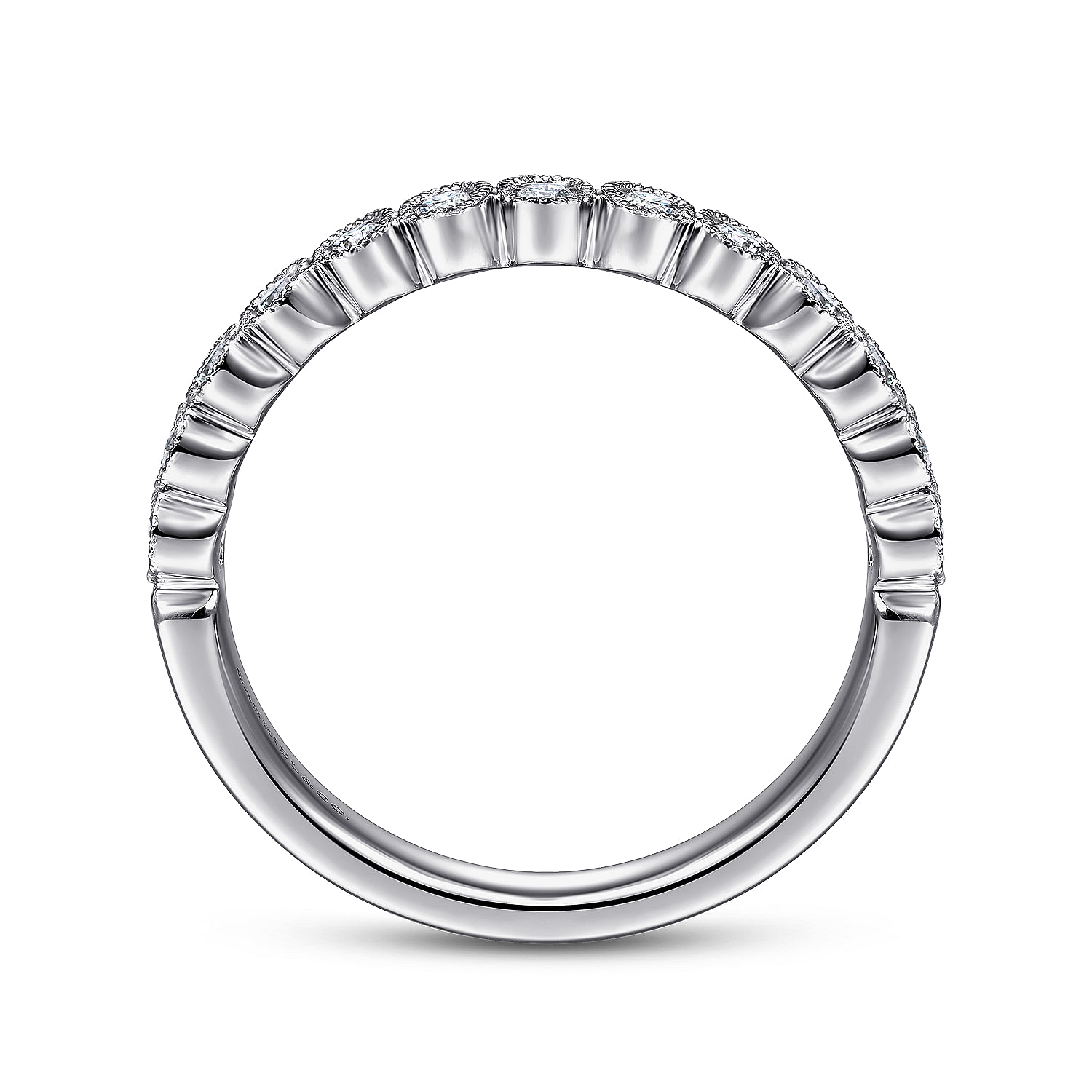 14k White Gold Diamond Straight Anniversary Band angle 2 14k White Gold Diamond Straight Anniversary Band angle 2